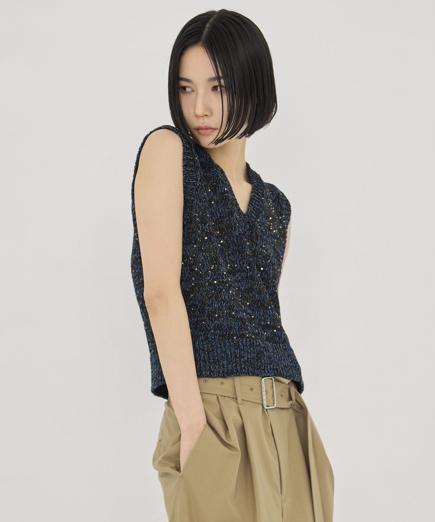 Lila Sequinned knit pullover