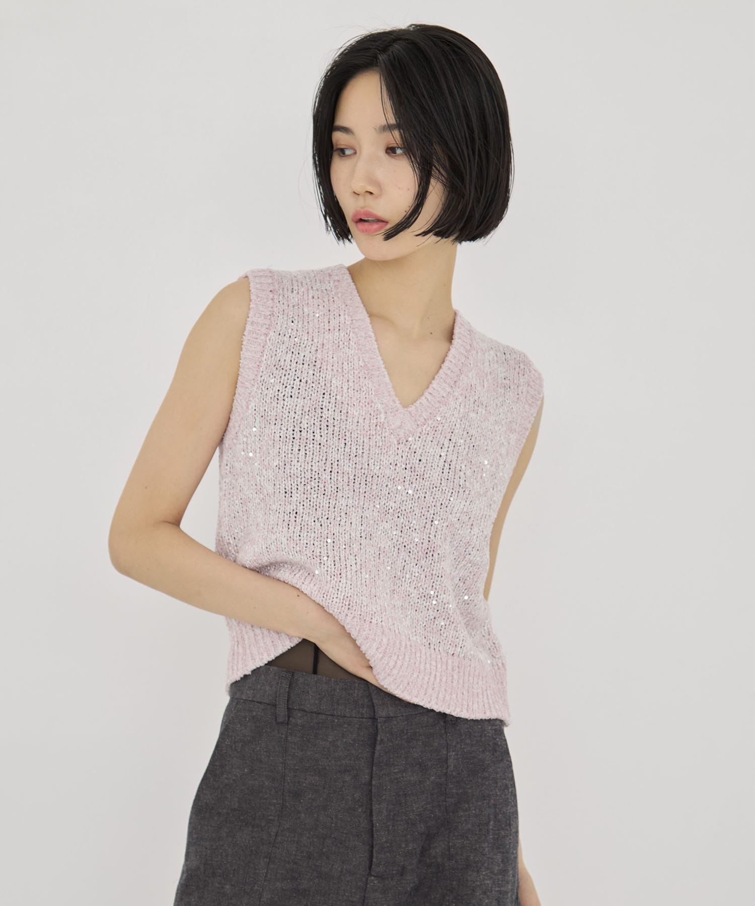 Lila Sequinned knit pullover