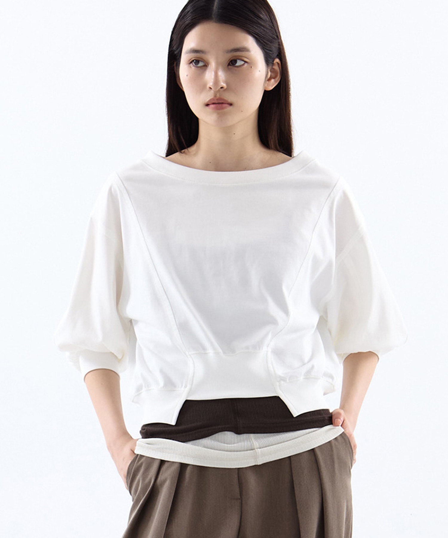 2WAY VOLUME SLEEVE TOPS