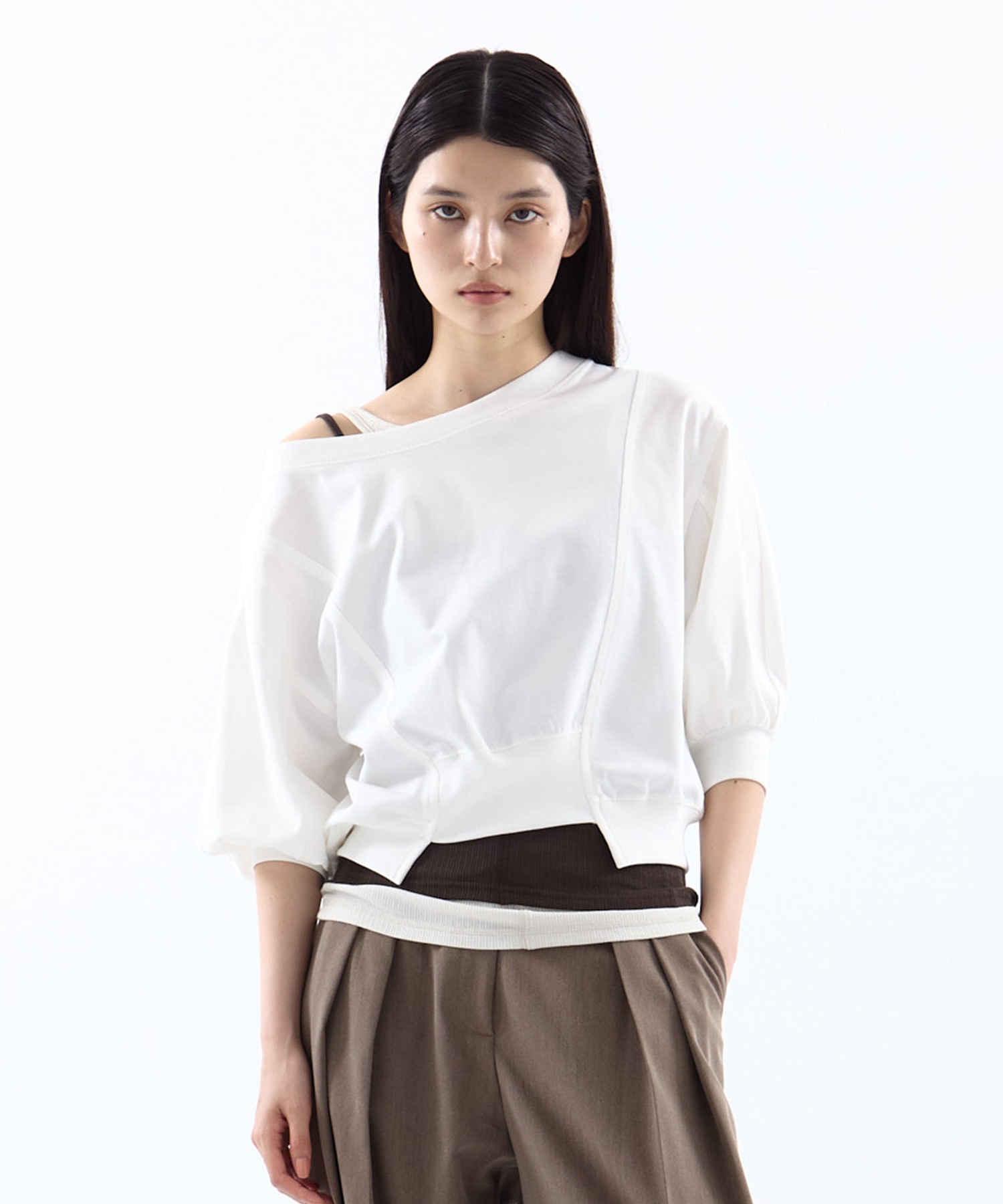 2WAY VOLUME SLEEVE TOPS