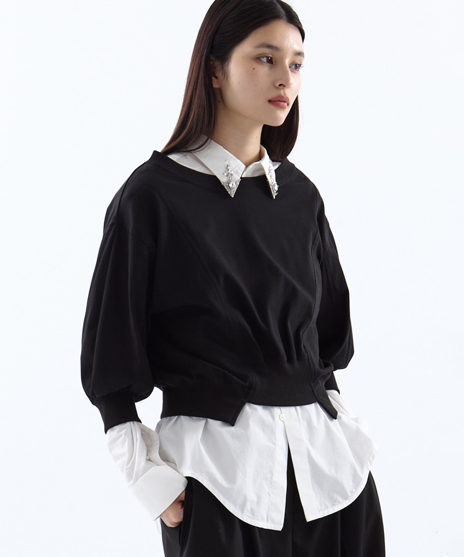 2WAY VOLUME SLEEVE TOPS