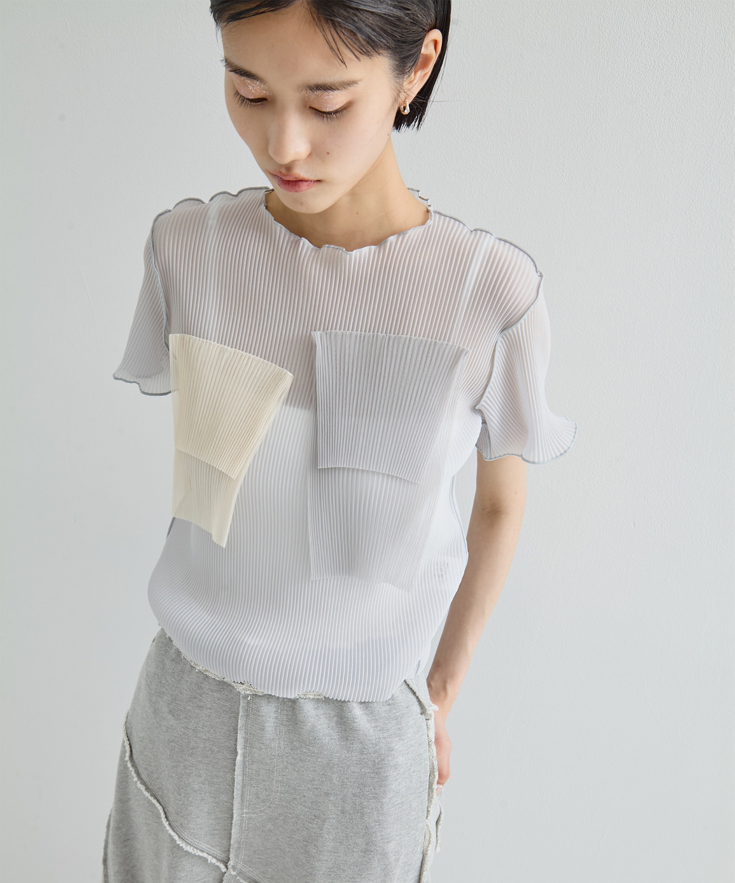 別注SHEER SHORT SLEEVE TOP