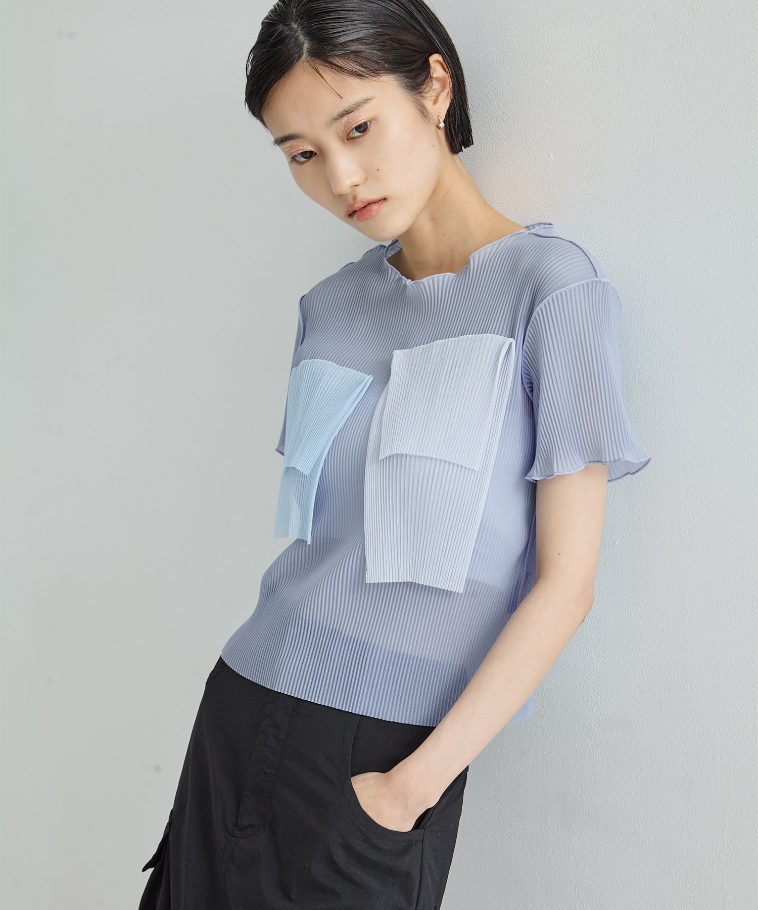 別注SHEER SHORT SLEEVE TOP