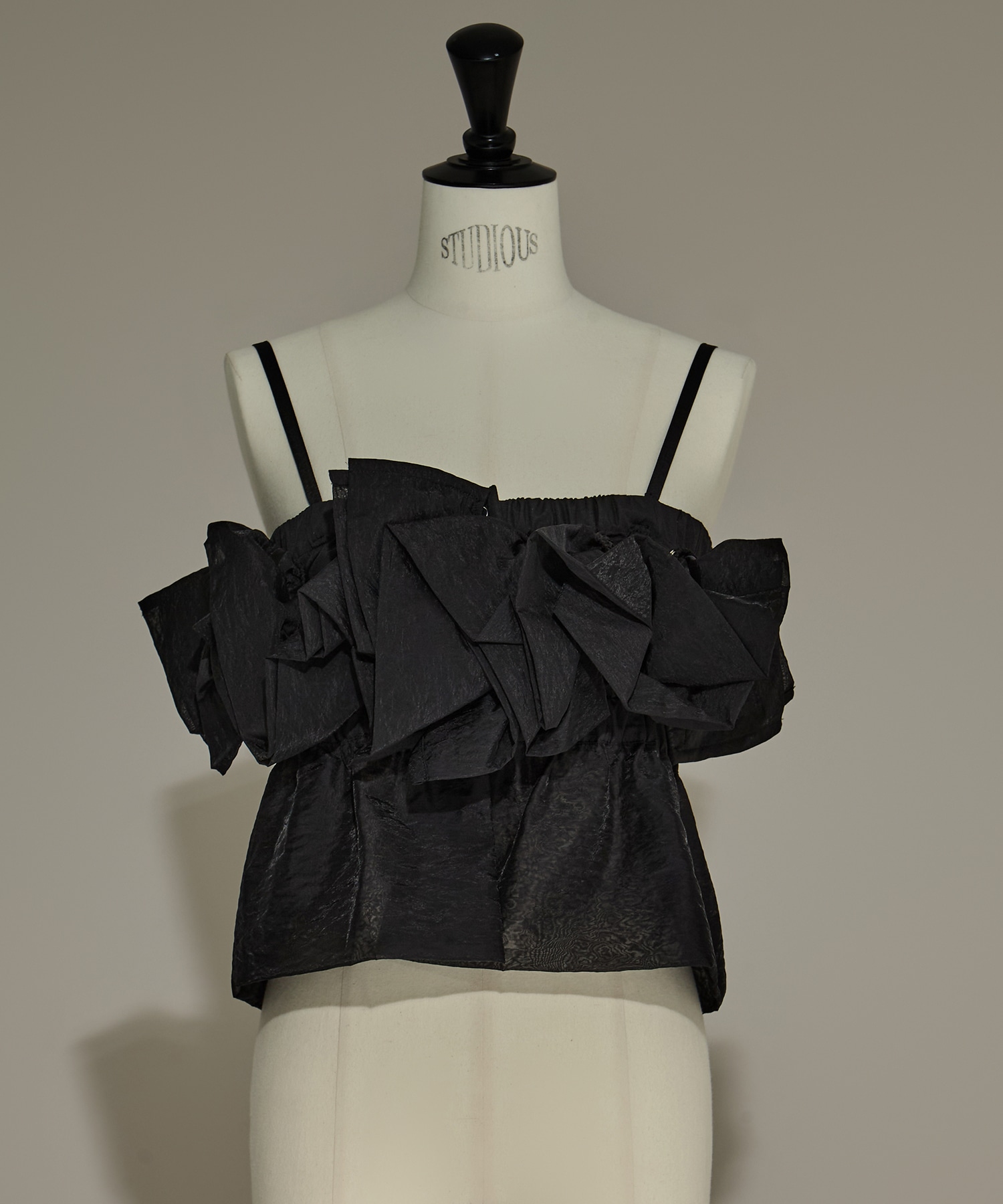 別注frower frill vest