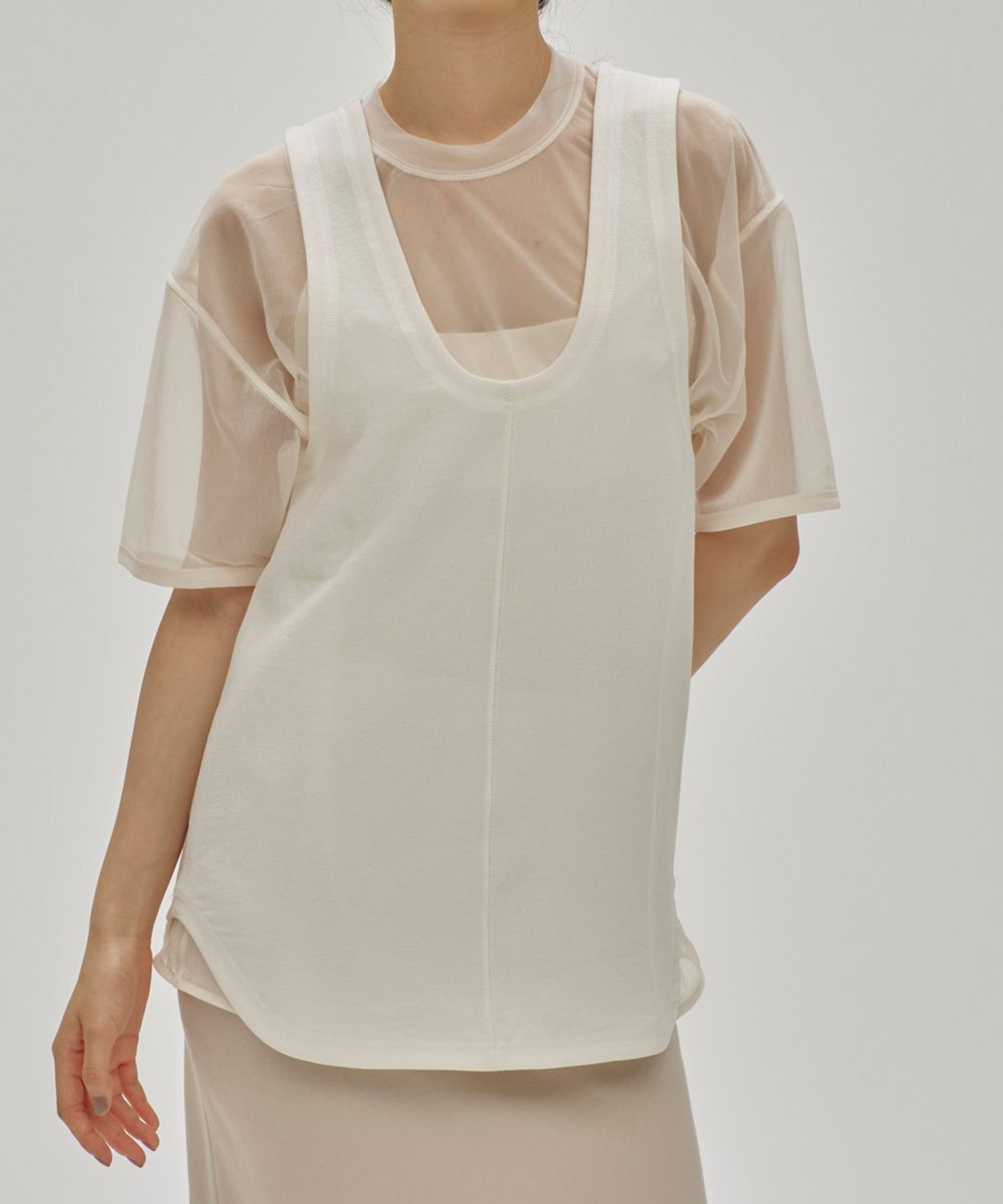Halfsleeve Sheer T-shirts