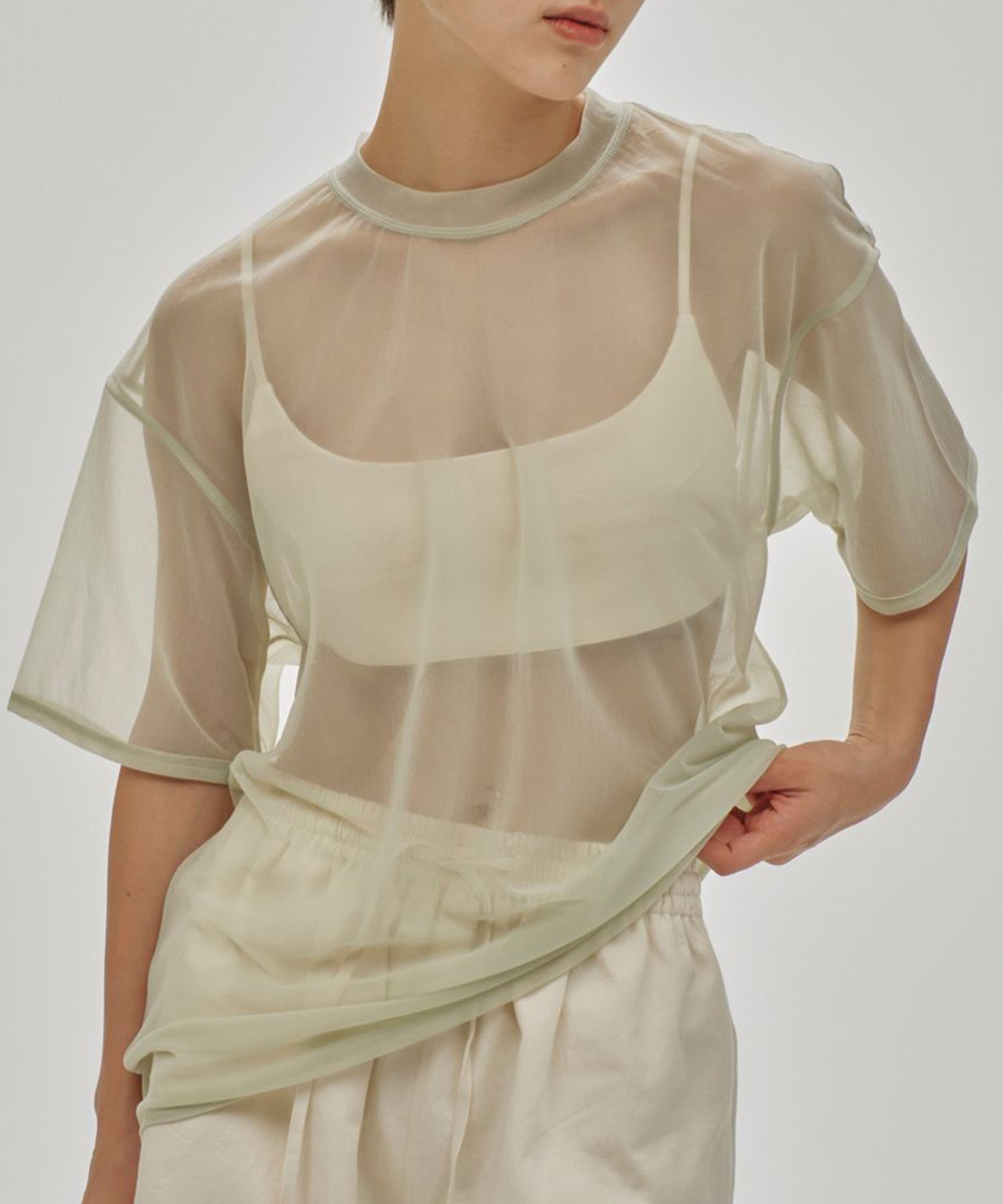 Halfsleeve Sheer T-shirts