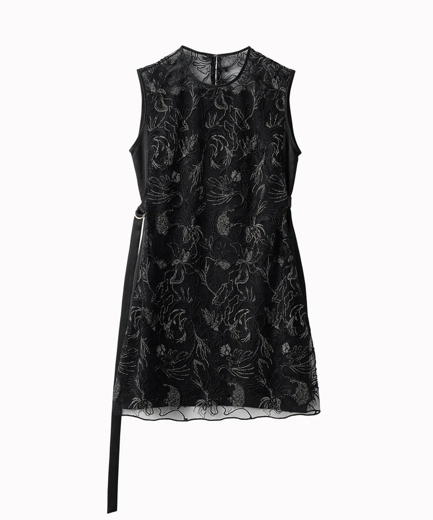 Seem flower lace sleeveless tops