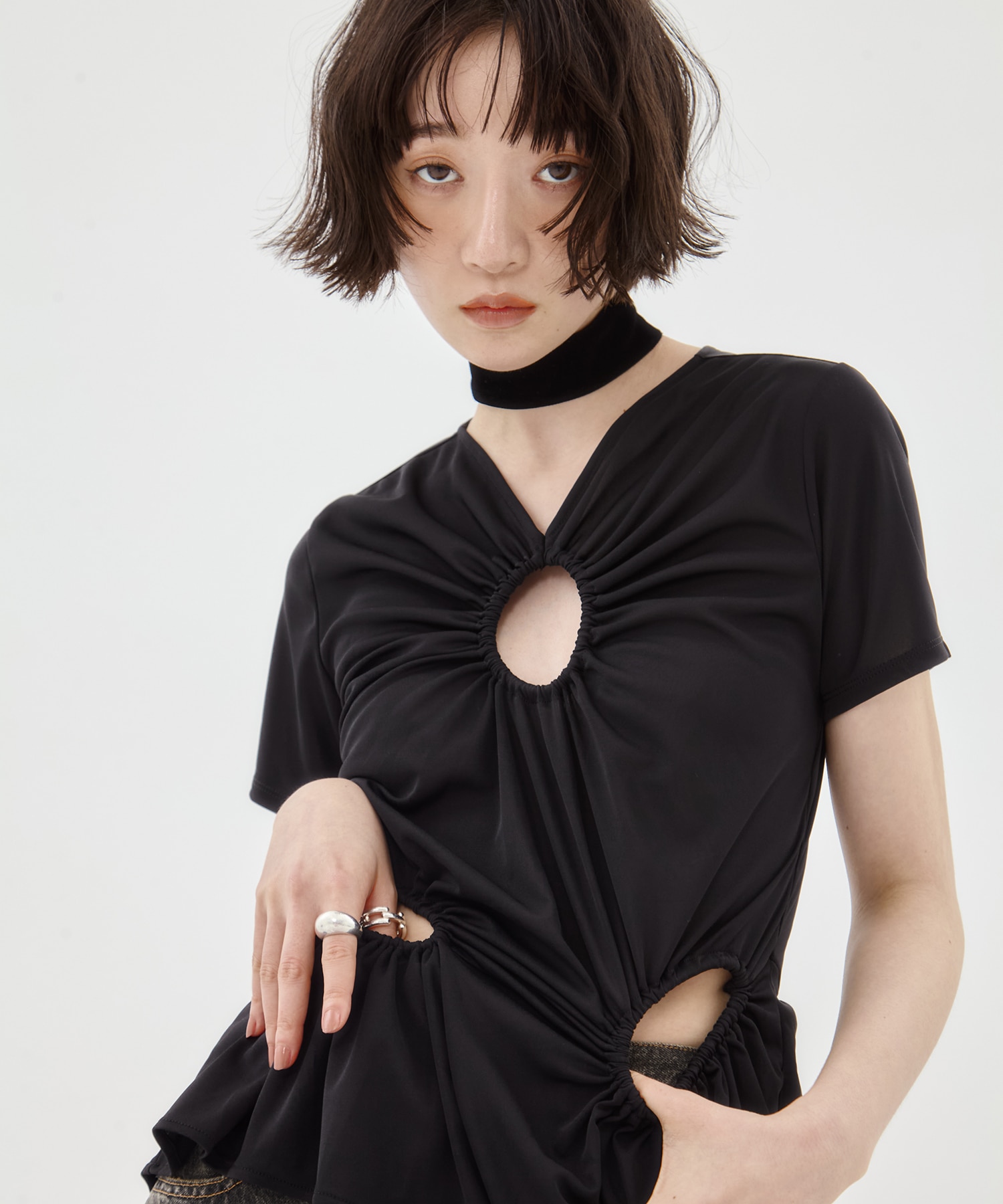 別注 CIRCLE CUT TEE