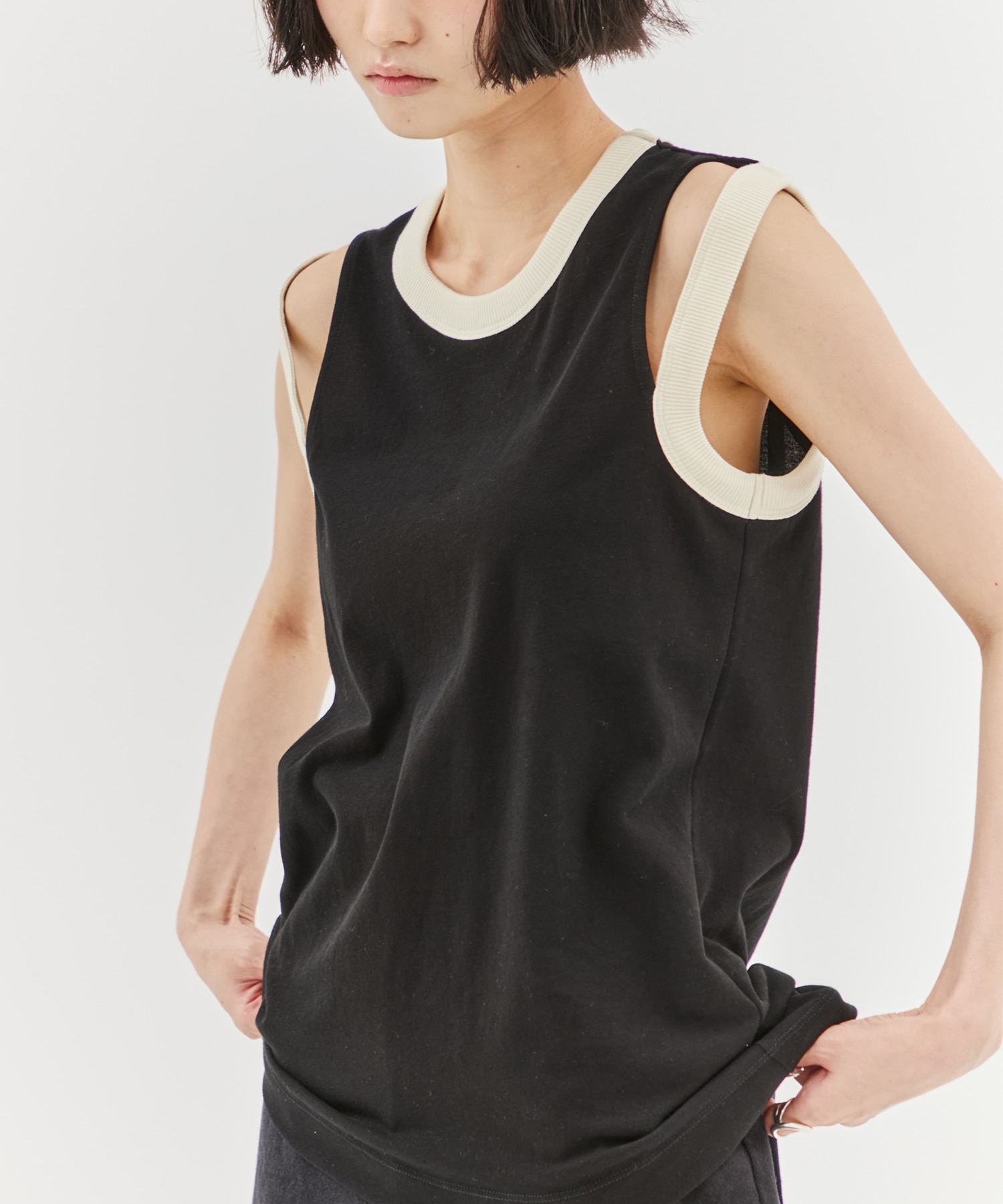 別注RINGER TANK TOP