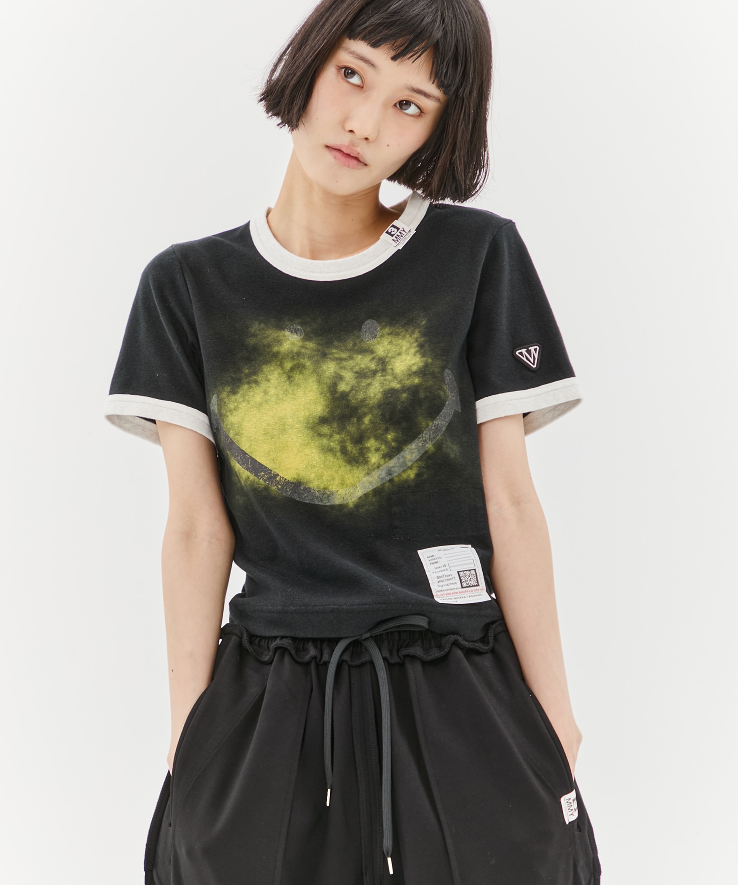 SMILY FACE PRINTED MINI TEE