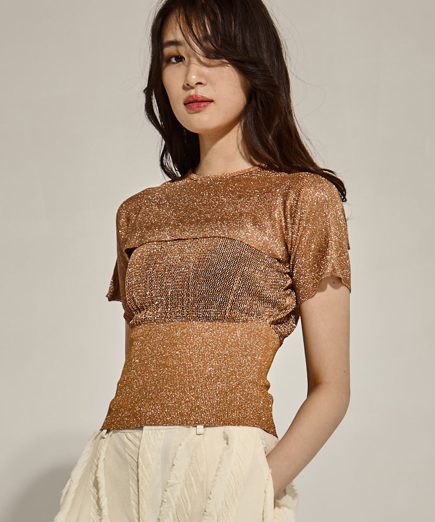 SHINY 2PIECES TOPS