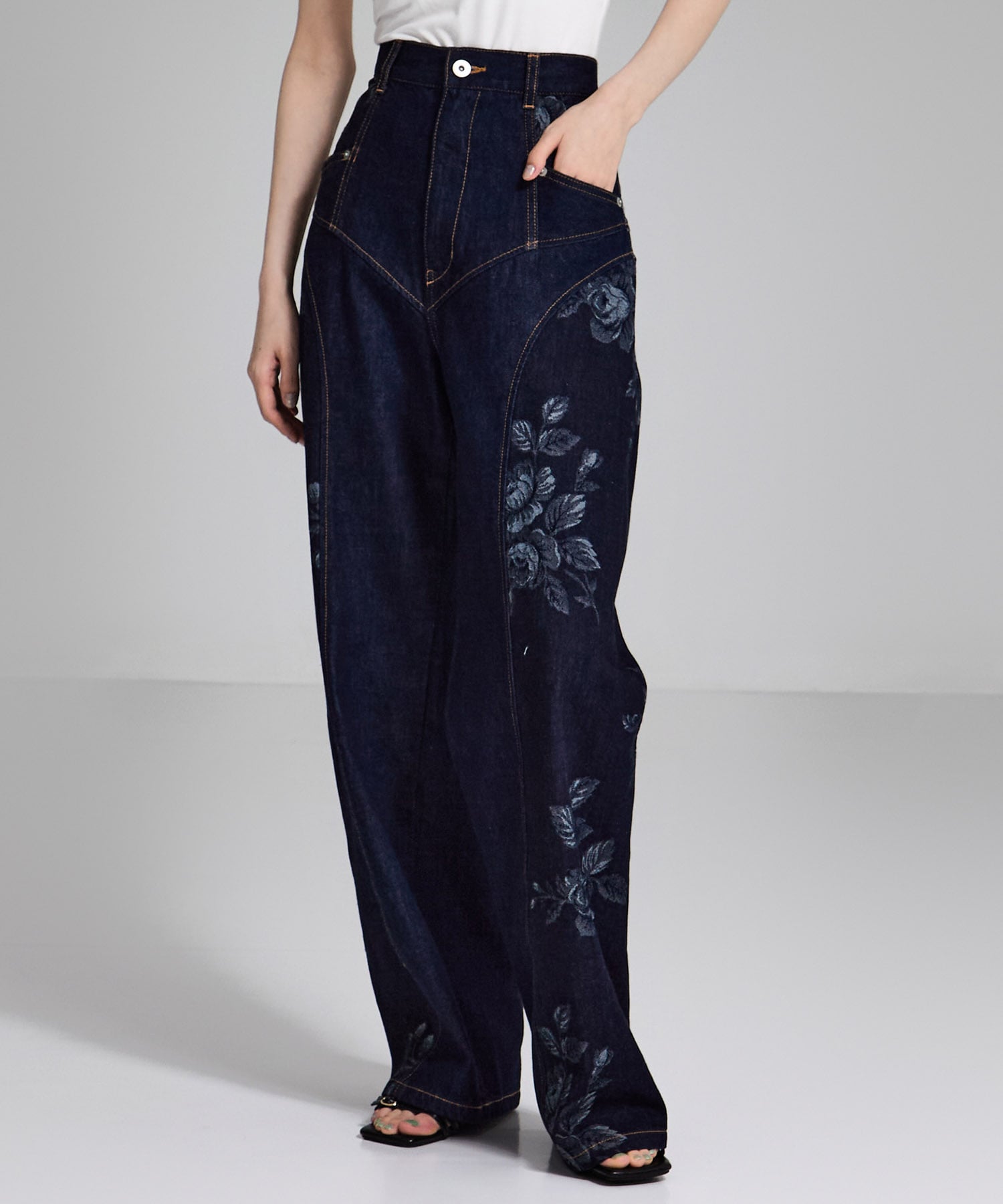 別注  ROSE DENIM PANTS
