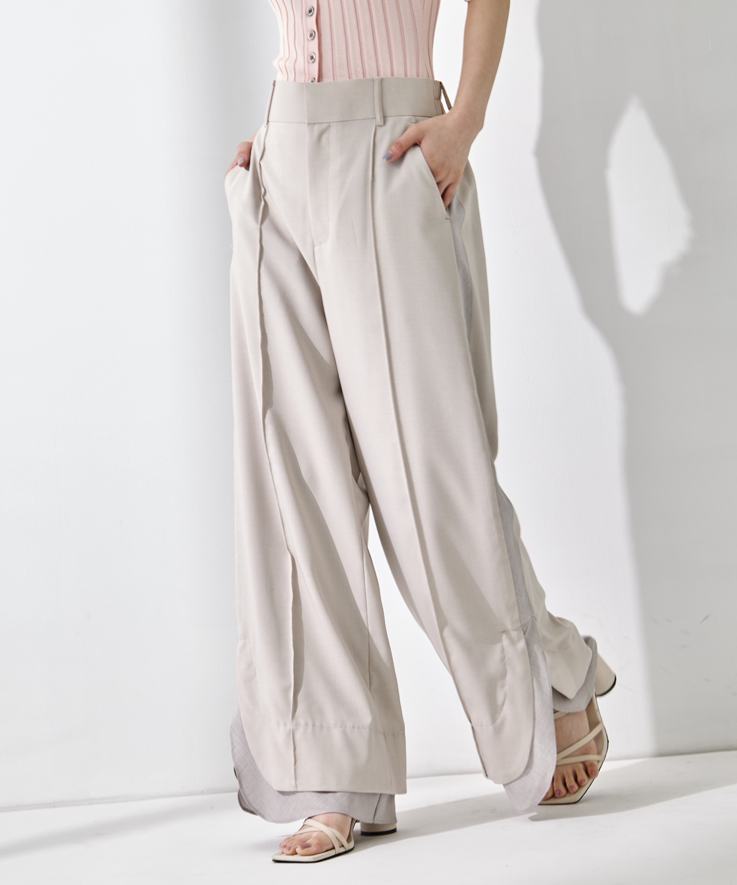 Sheer Layered Trousers
