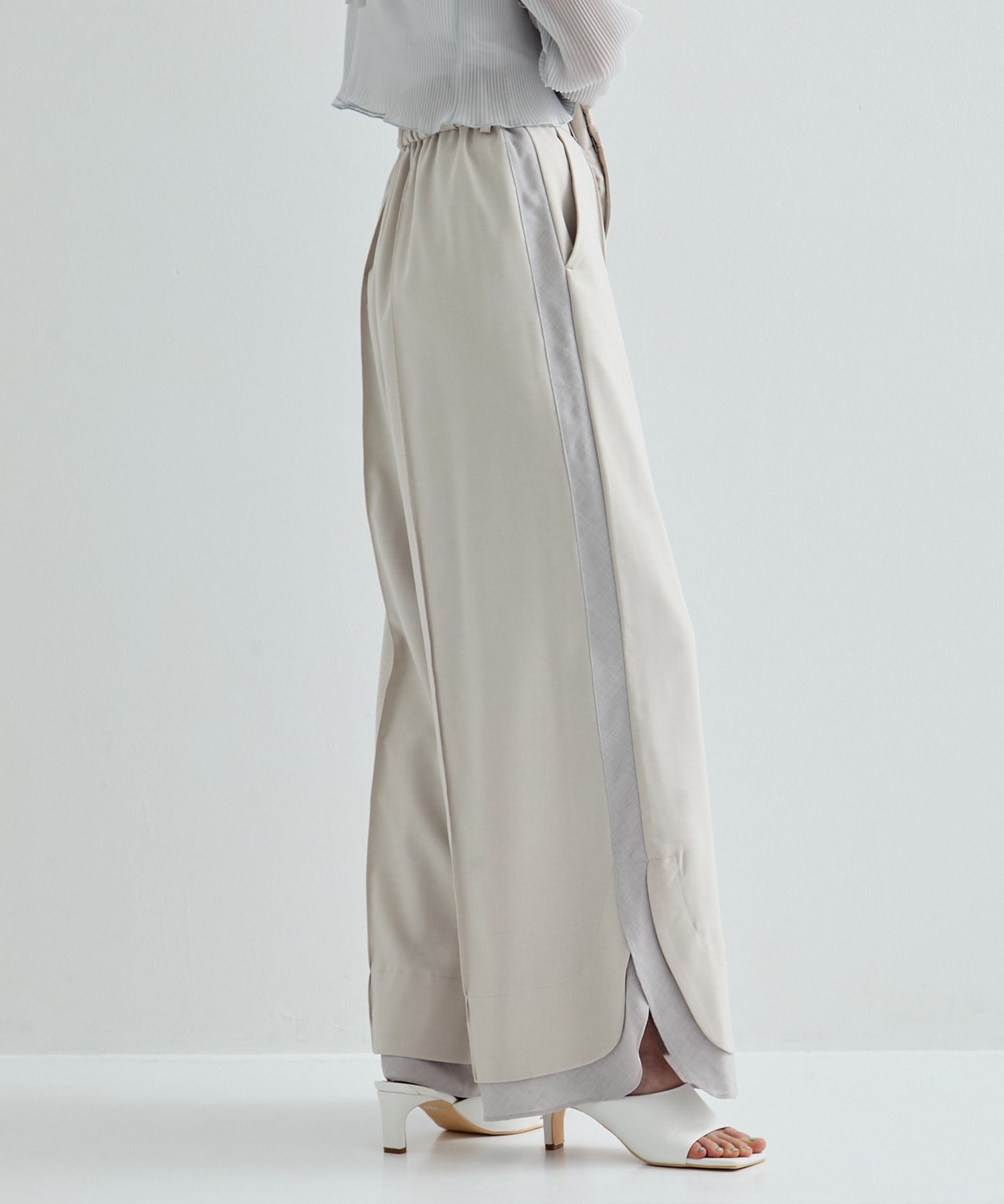 Sheer Layered Trousers