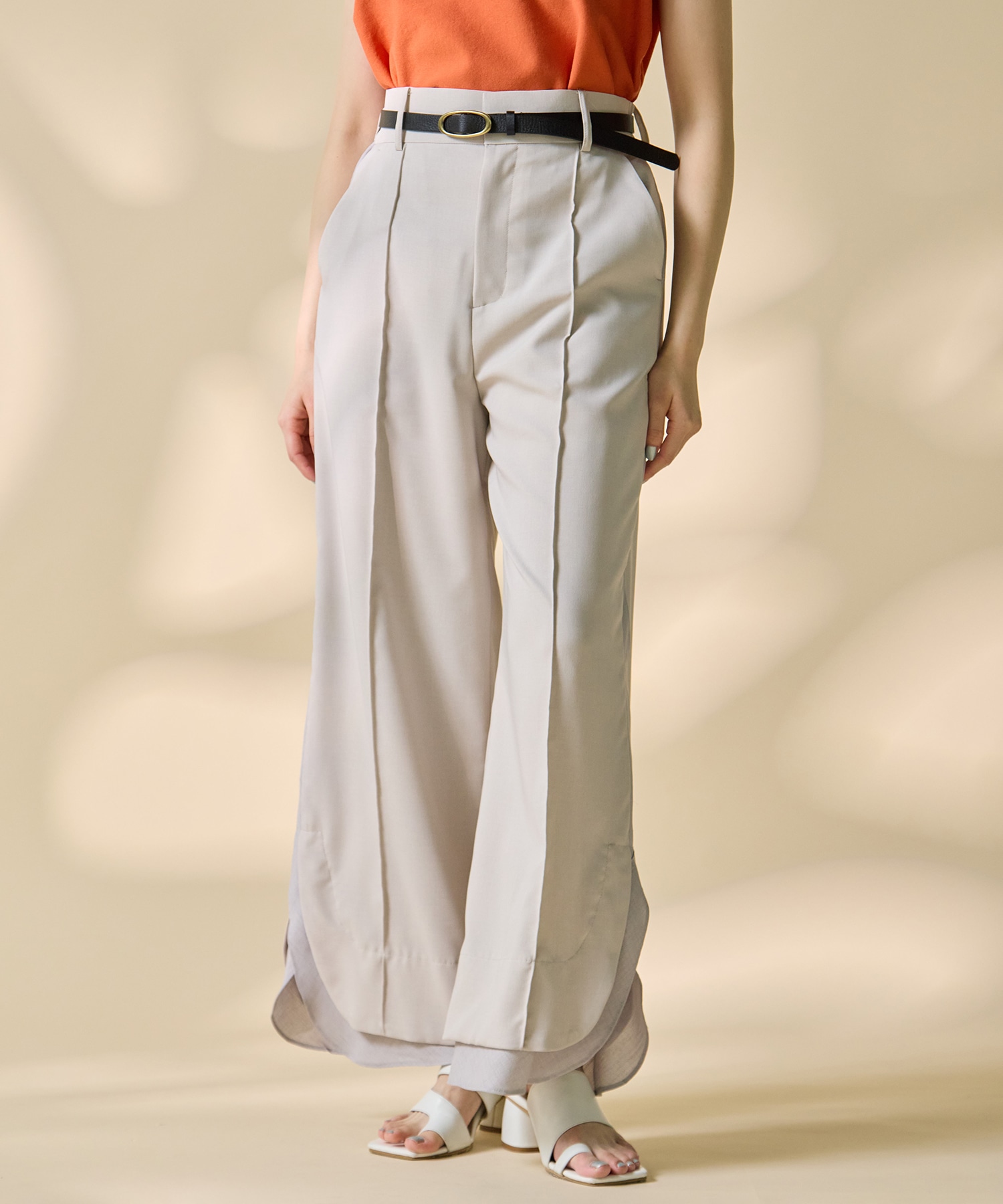 Sheer Layered Trousers