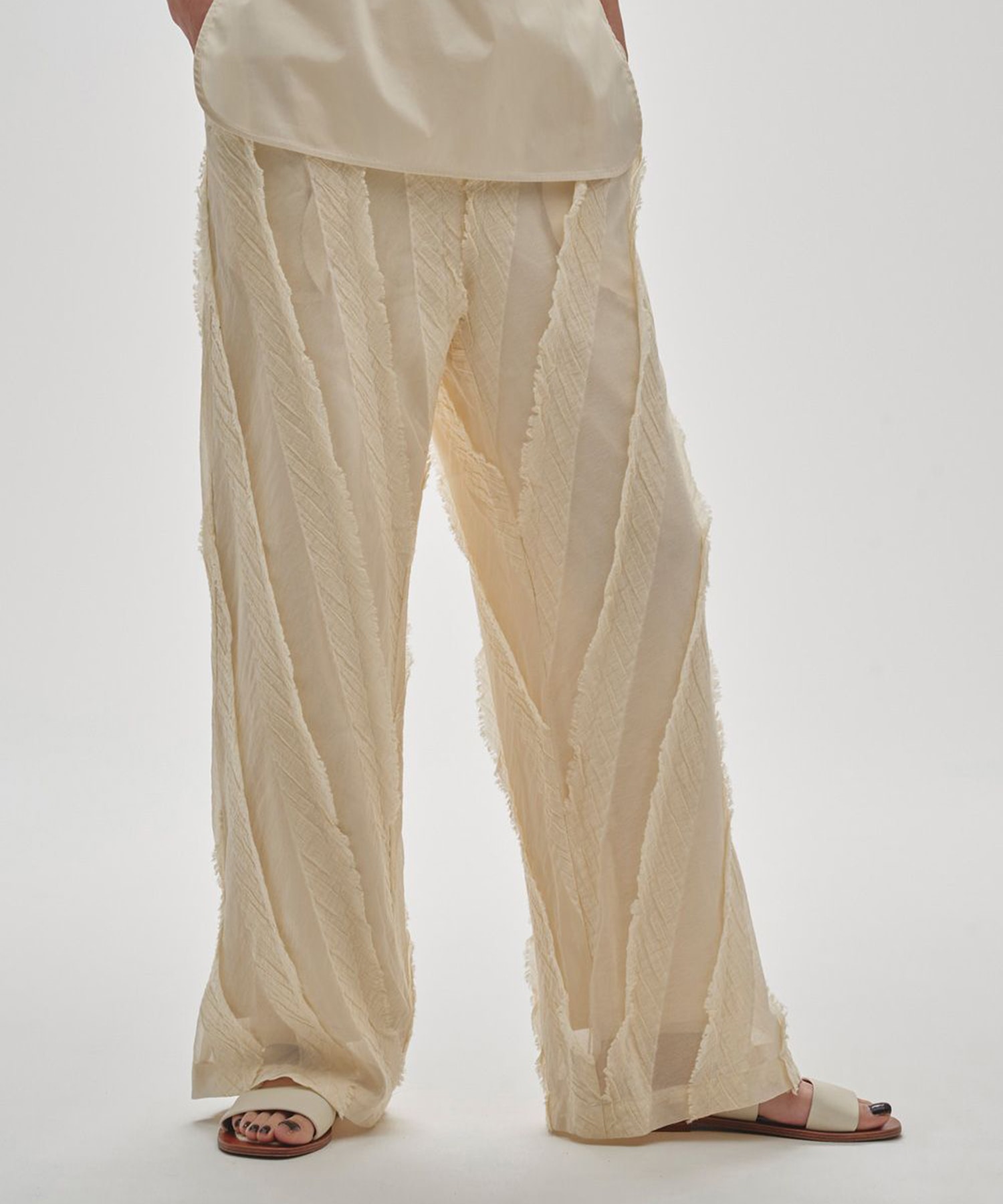Sheer Jacquard Trousers