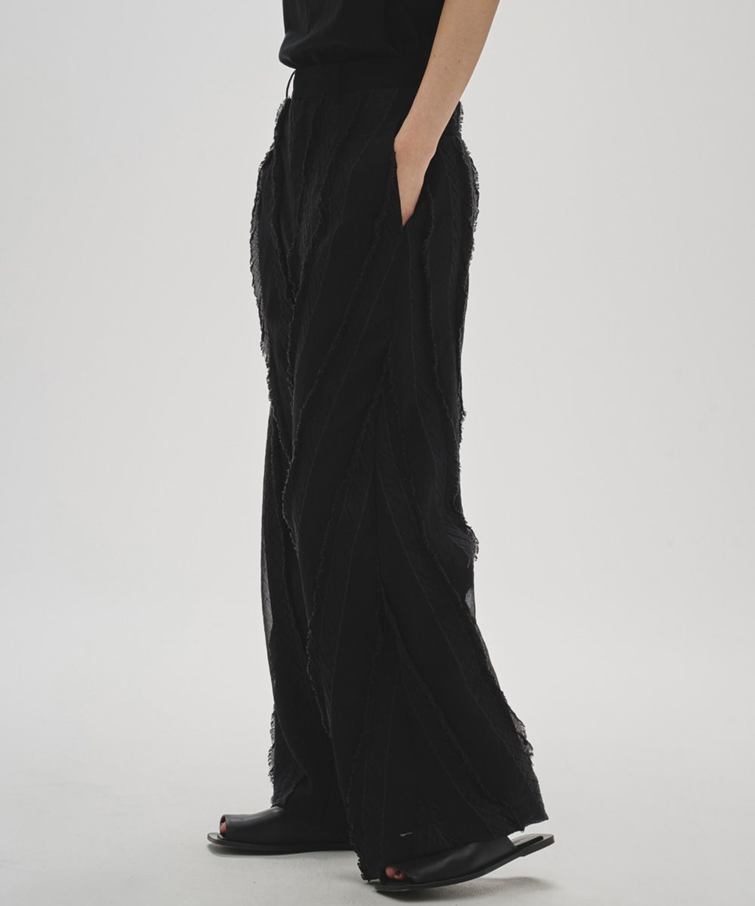 Sheer Jacquard Trousers
