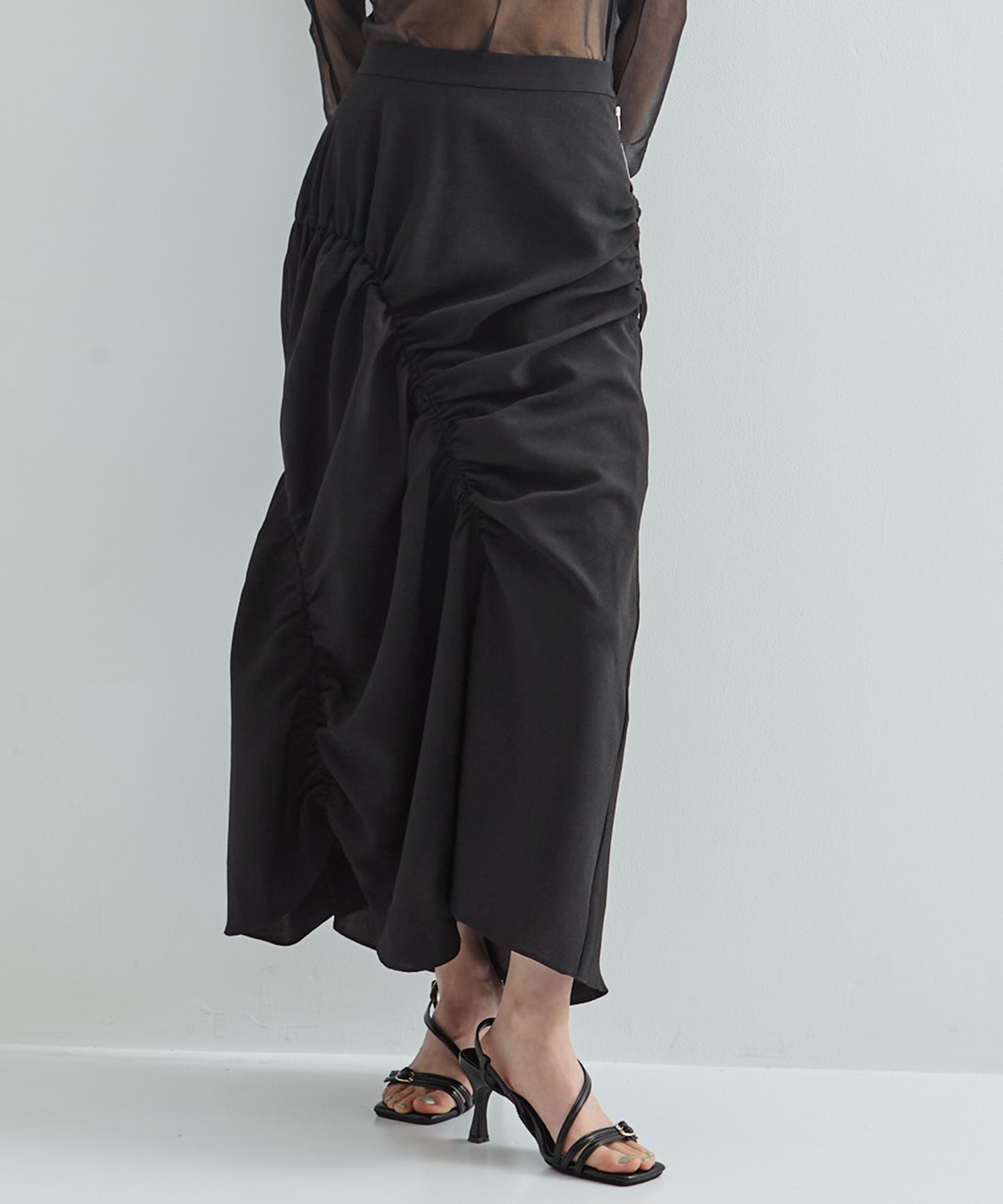 GATHER SHIRRING SKIRT