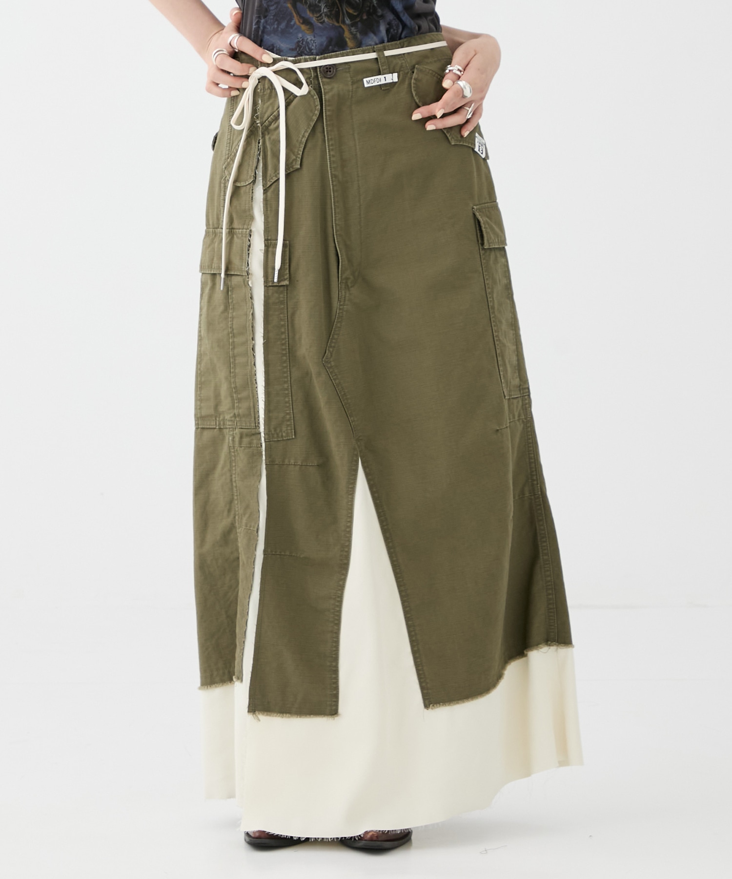 CARGO PNTS PASTED SKIRT