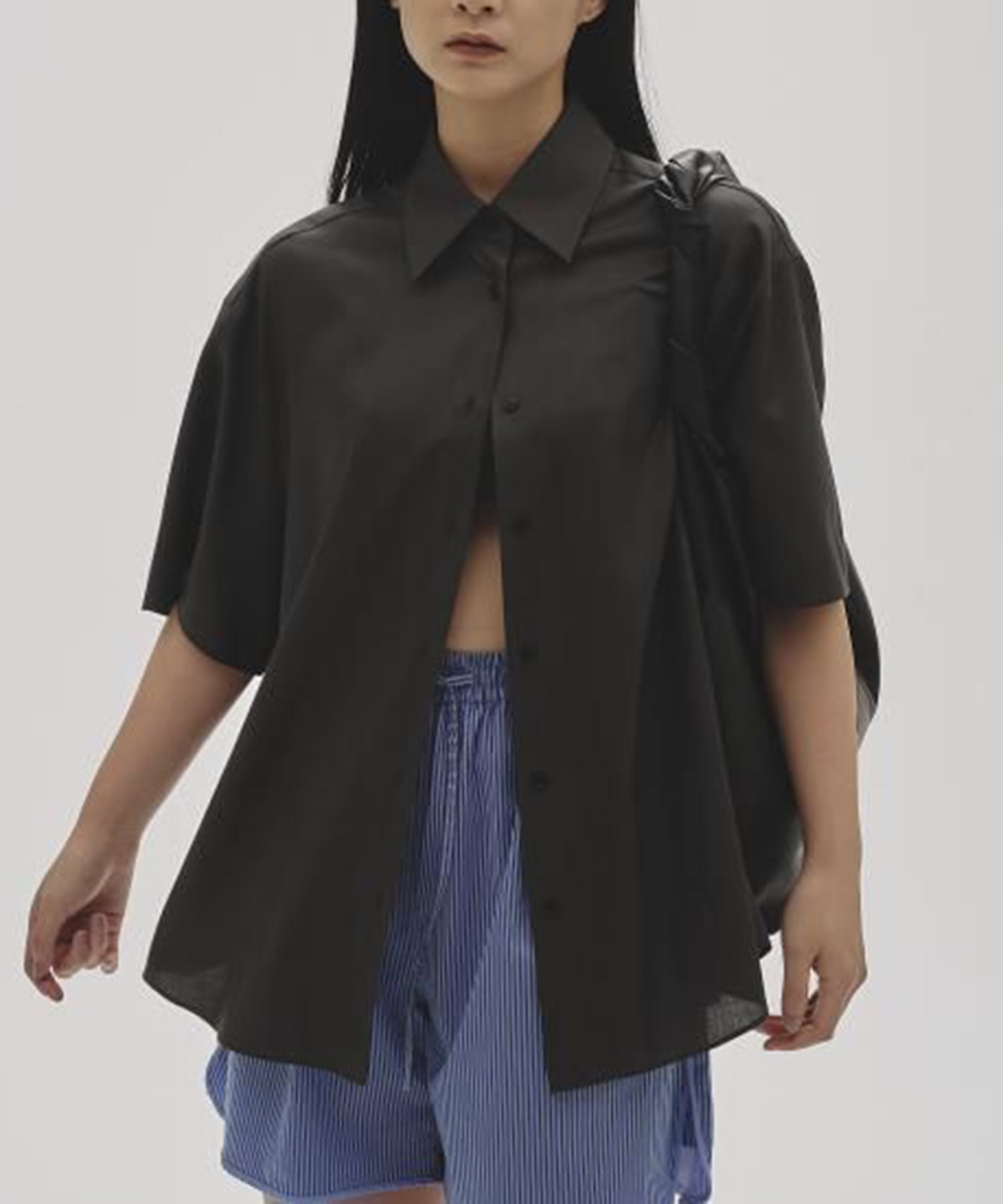 Silk100％　Harfsleeve Shirts