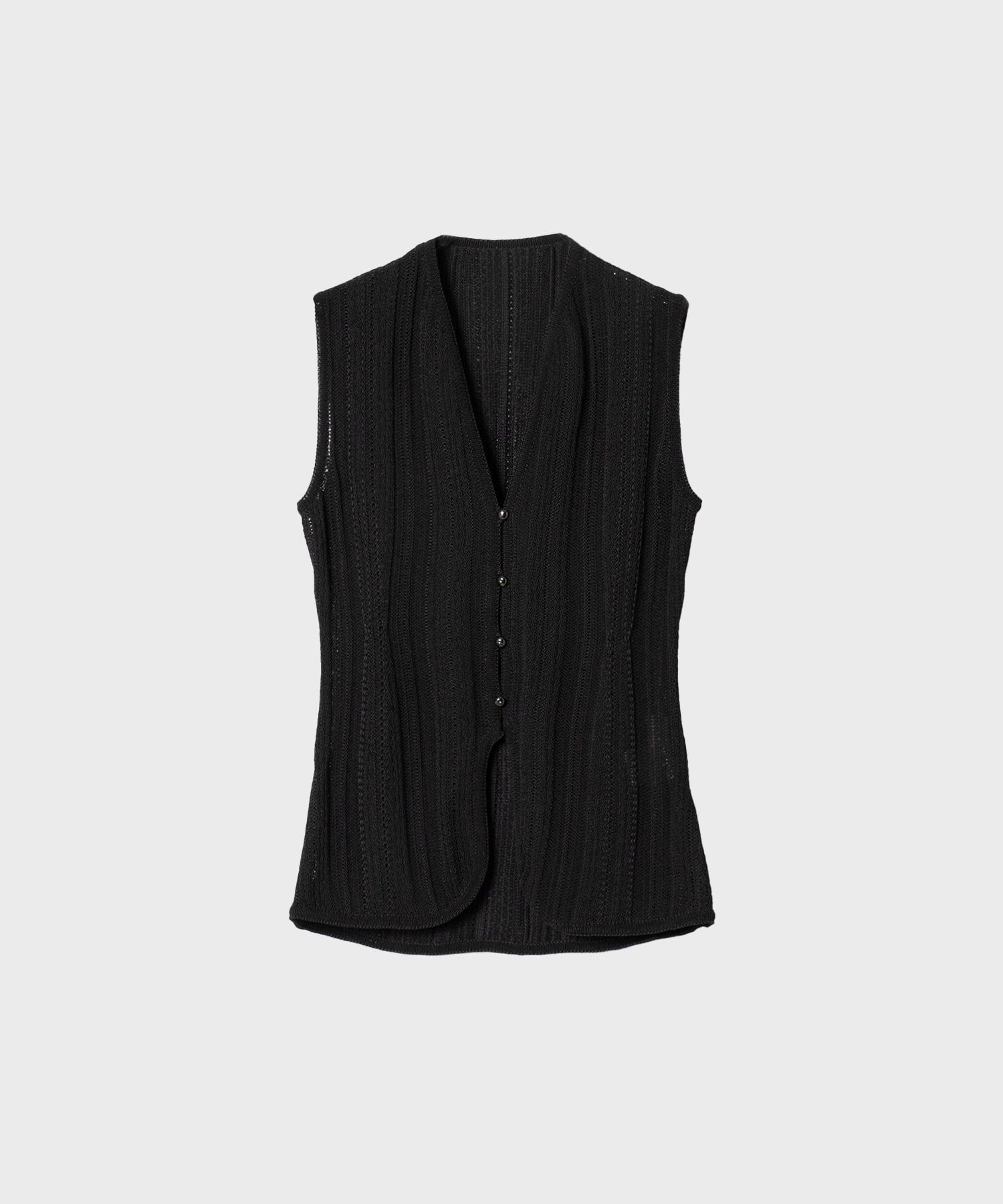 Drop Jacquard Knitted Vest