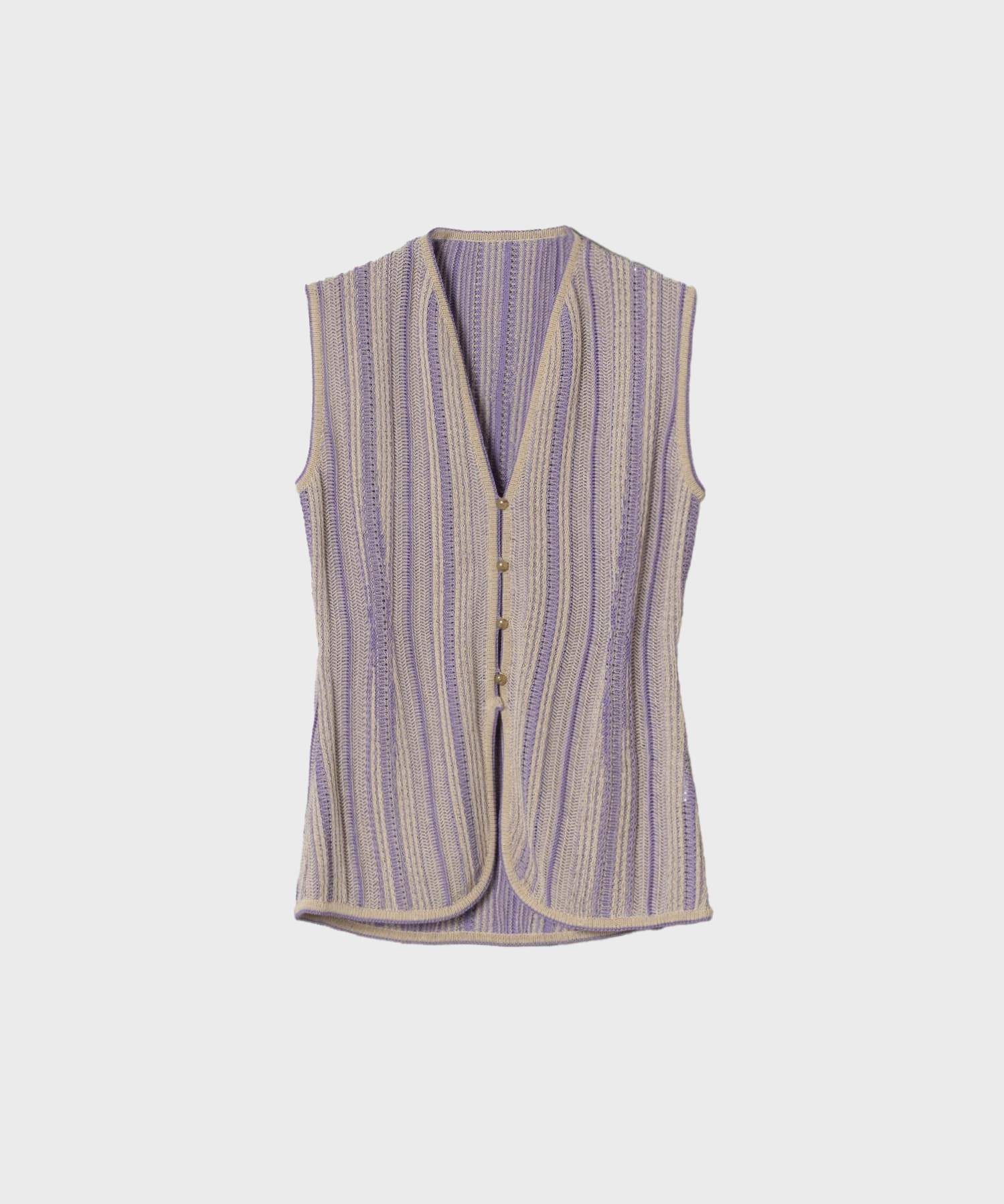 Drop Jacquard Knitted Vest