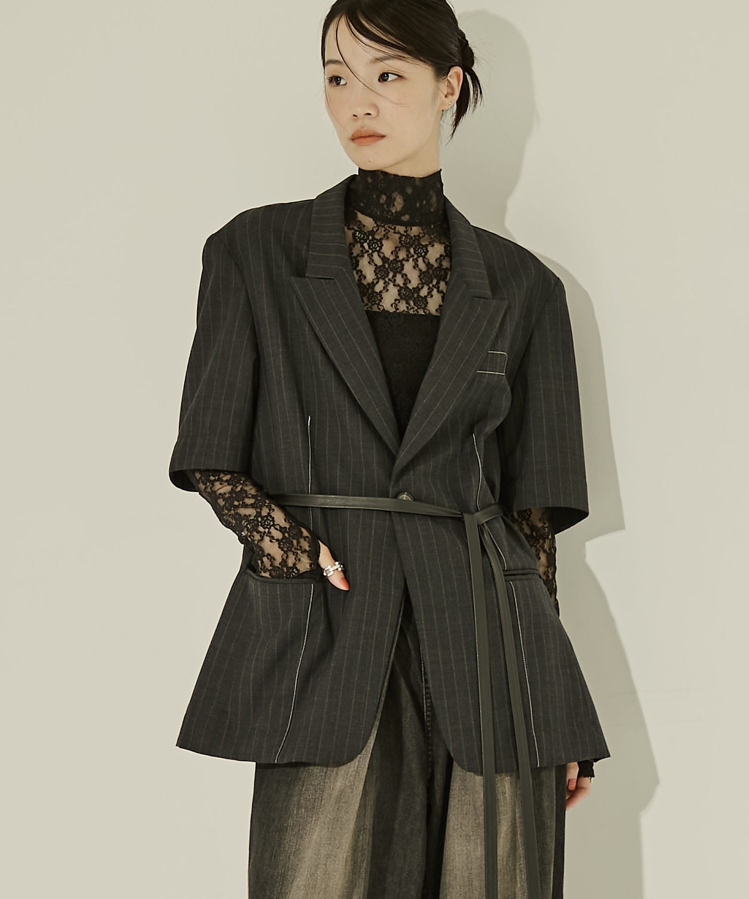 Half Sleeve Summer Wool Jacket