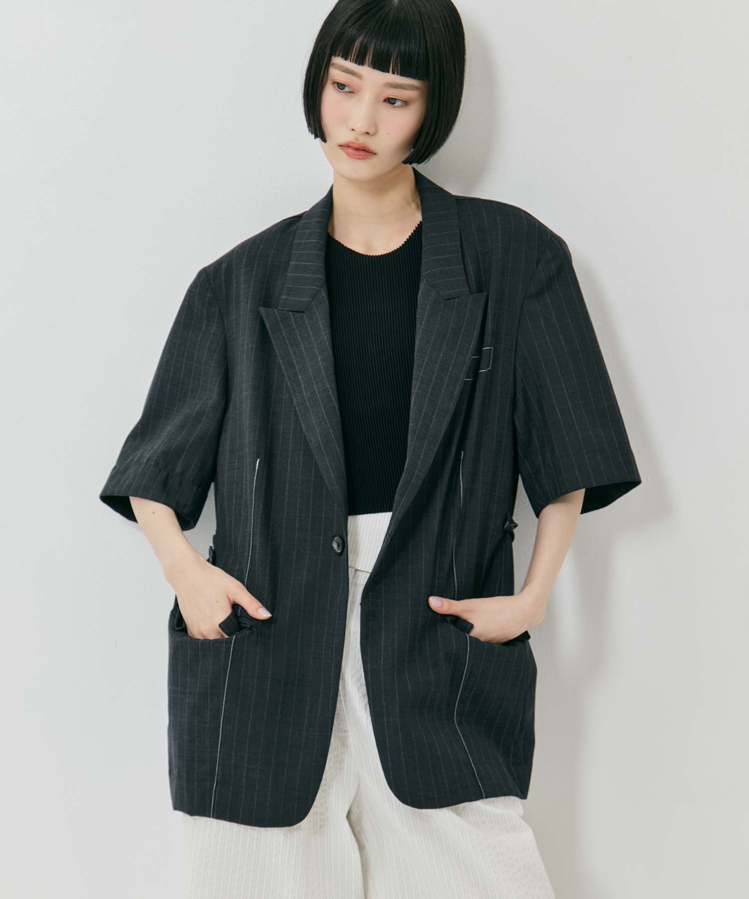Half Sleeve Summer Wool Jacket