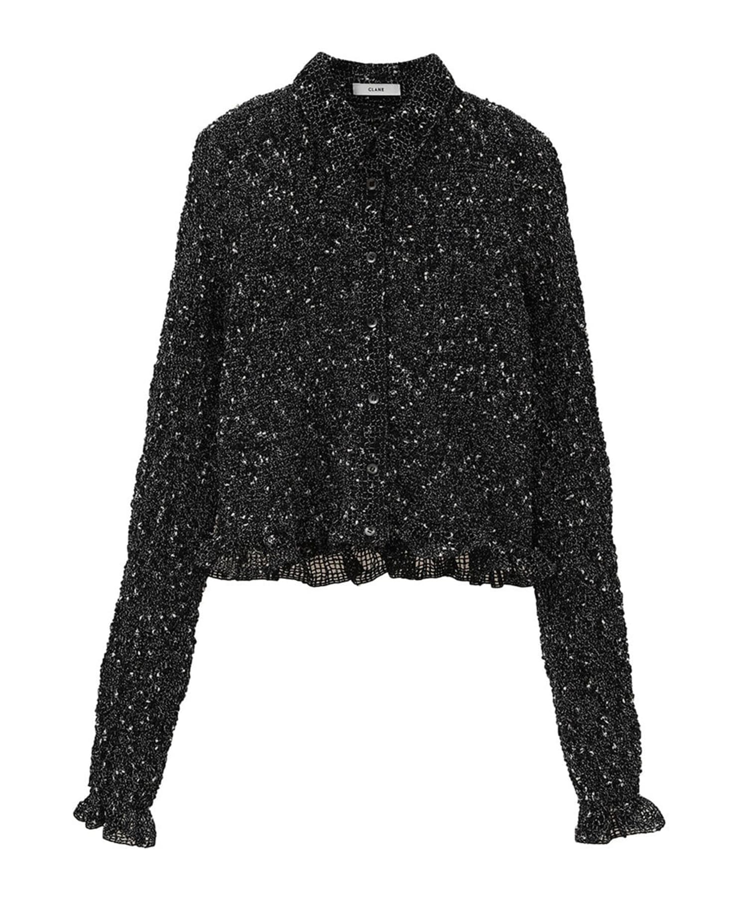 MIX MESH GATHER SHIRT