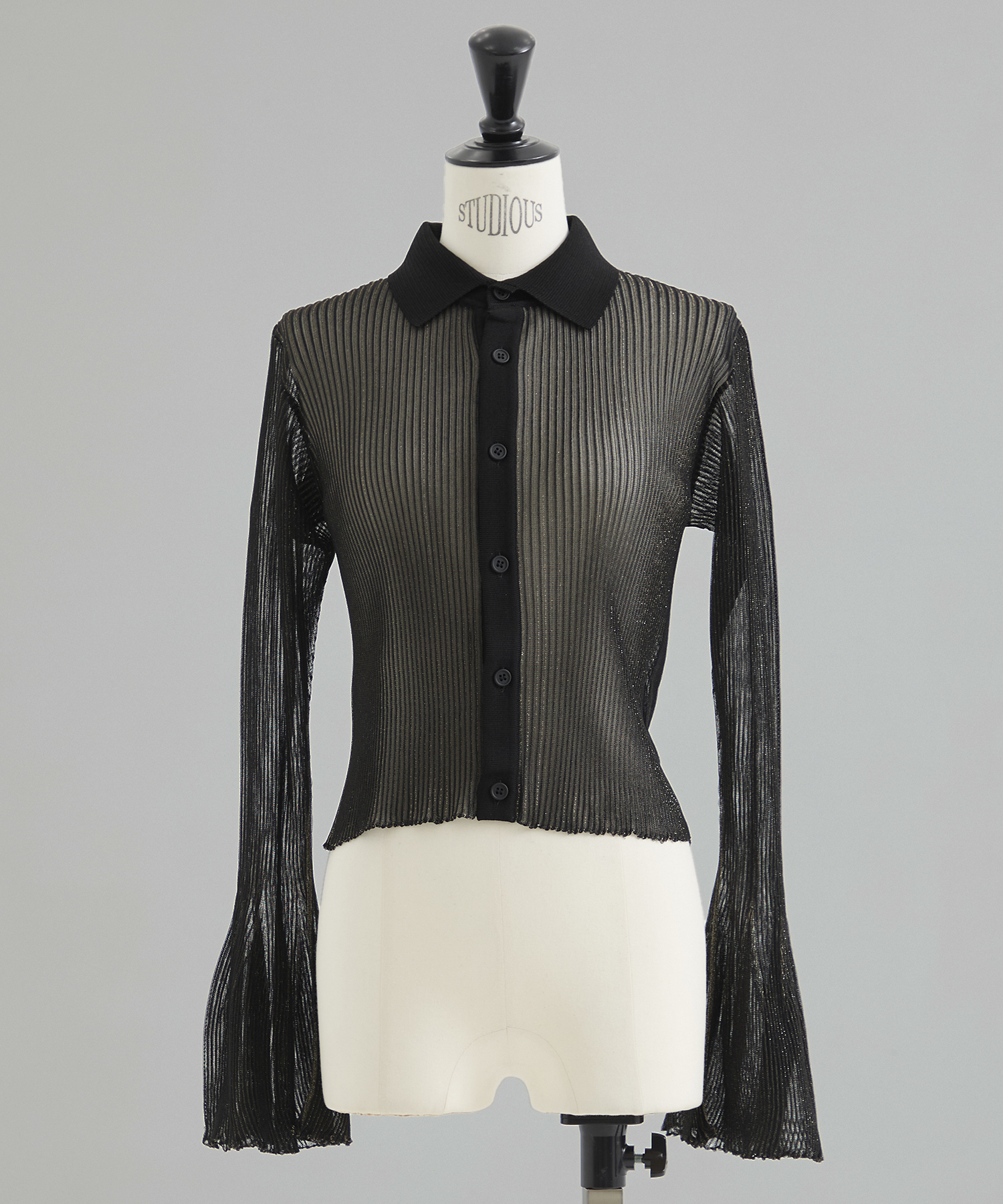 HYPHA LUCENT GLITTER SHIRT CARDIGAN