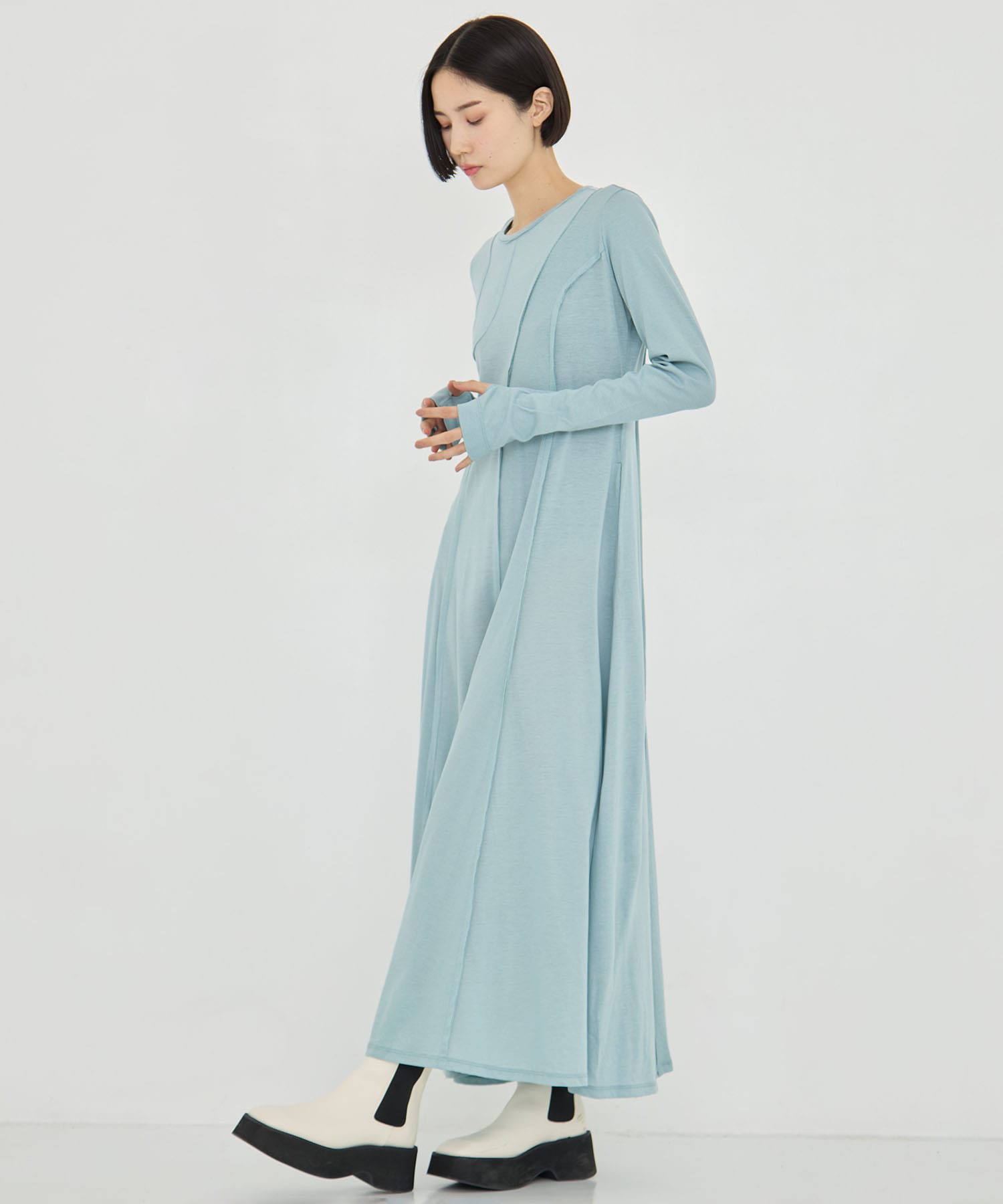 Deconstructed Jersey Dress