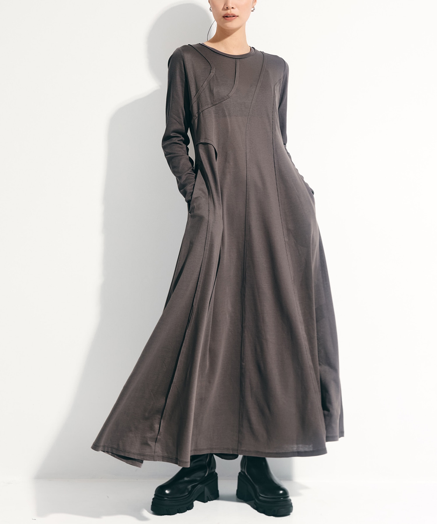 Deconstructed Jersey Dress