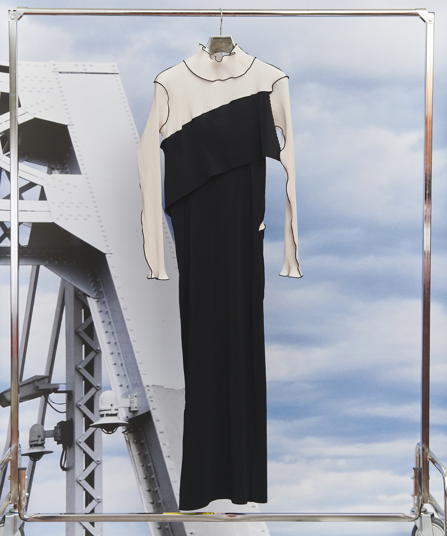 コトハヨコザワ　Todo Wave Long-Sleeve Dress T＊D＊ WAVE LONG SLEEVE DRESS