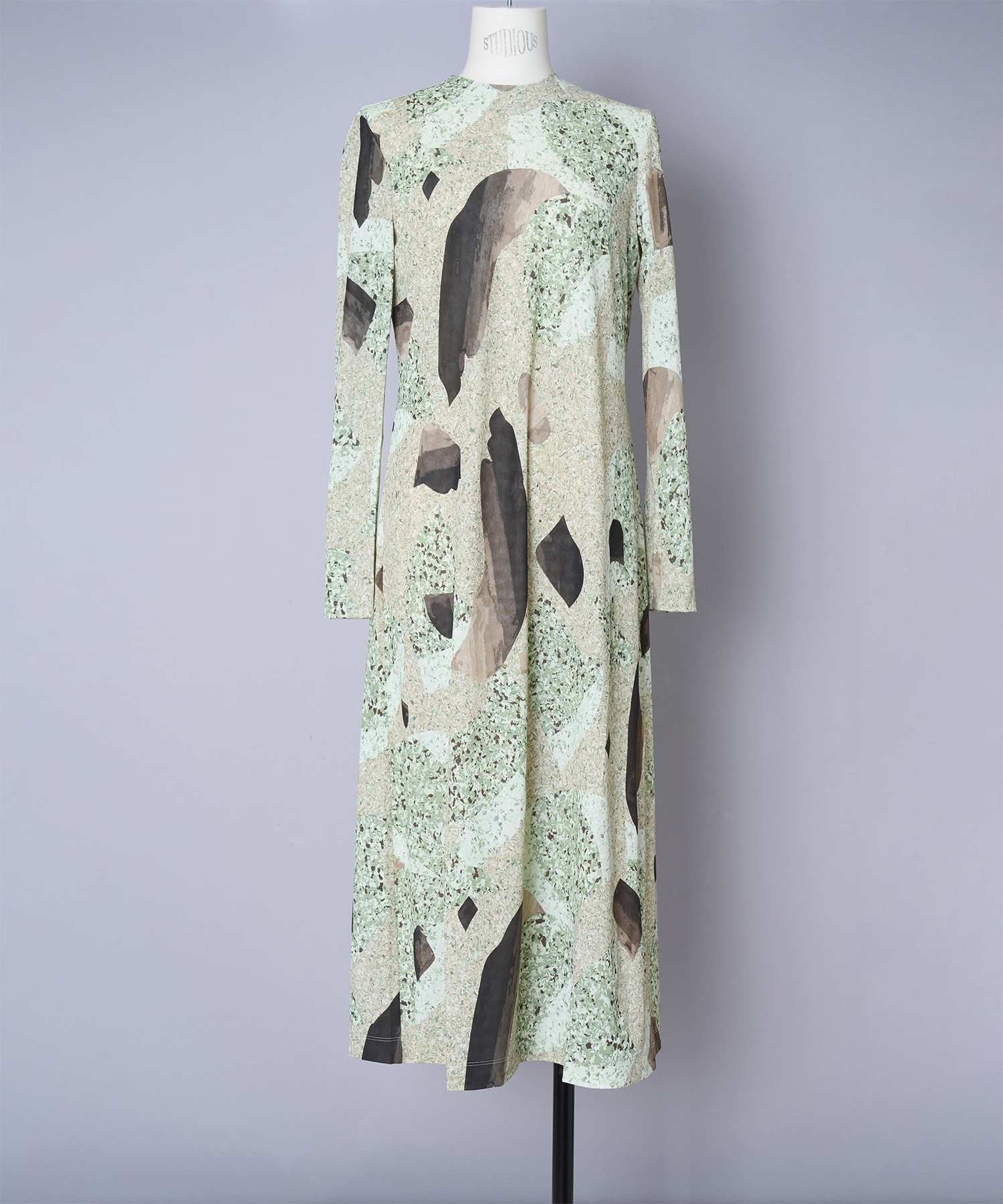 Marble Print Jersey Dress