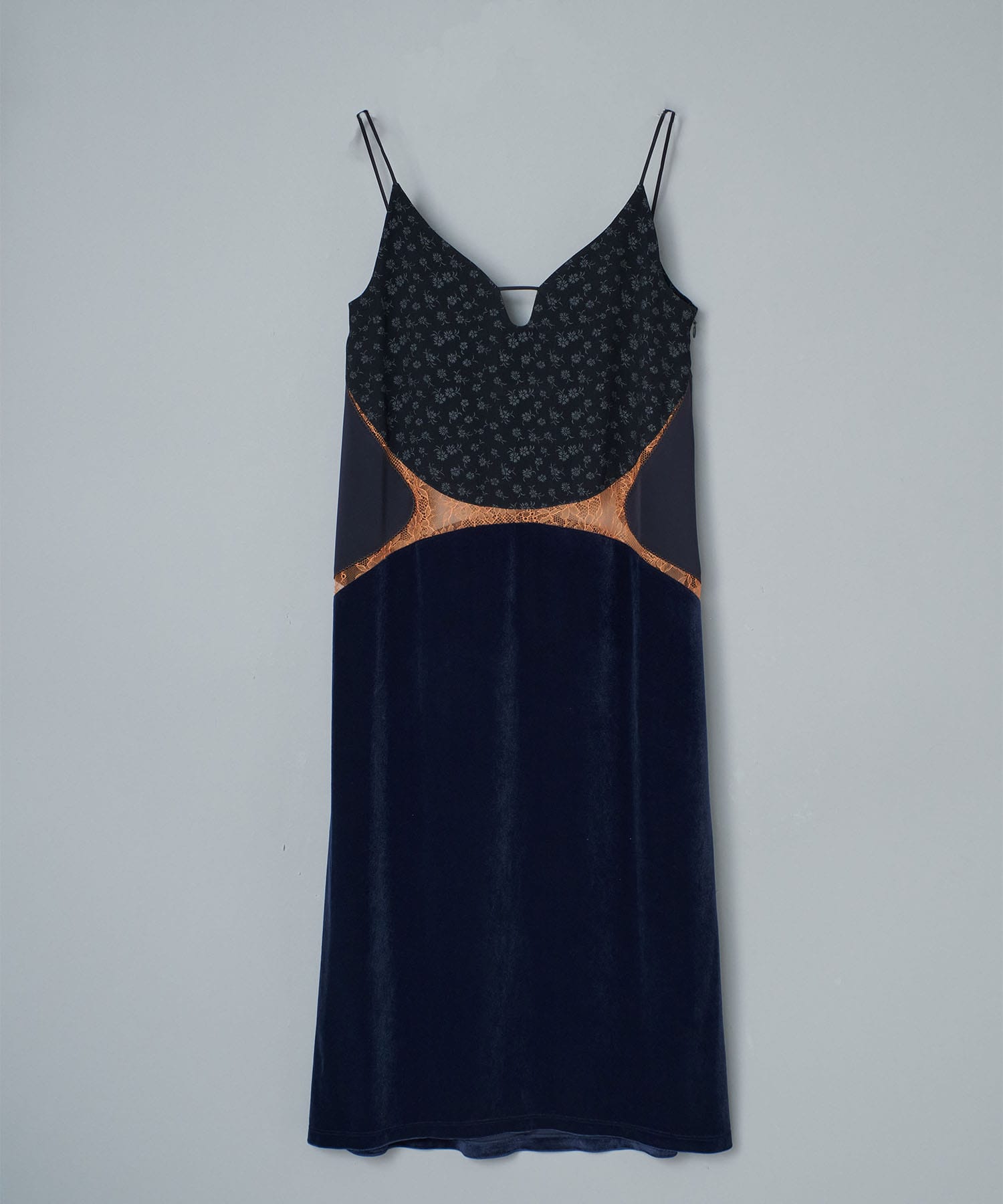 Cupro Triacetate Floral Jacquard Camisole Dress