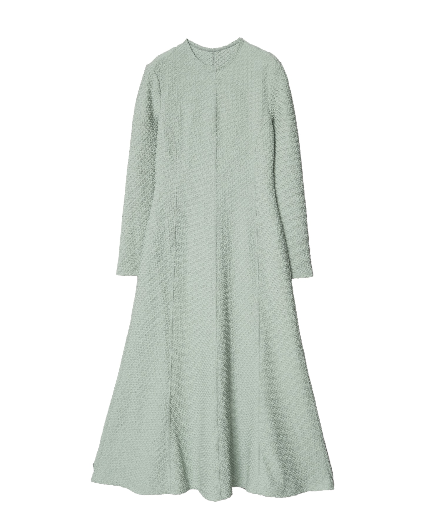 Shirring Jersey Jacquard Dress