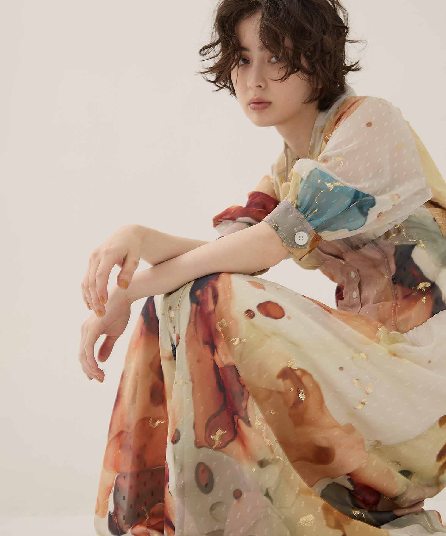 EX. Art Organdy Dress