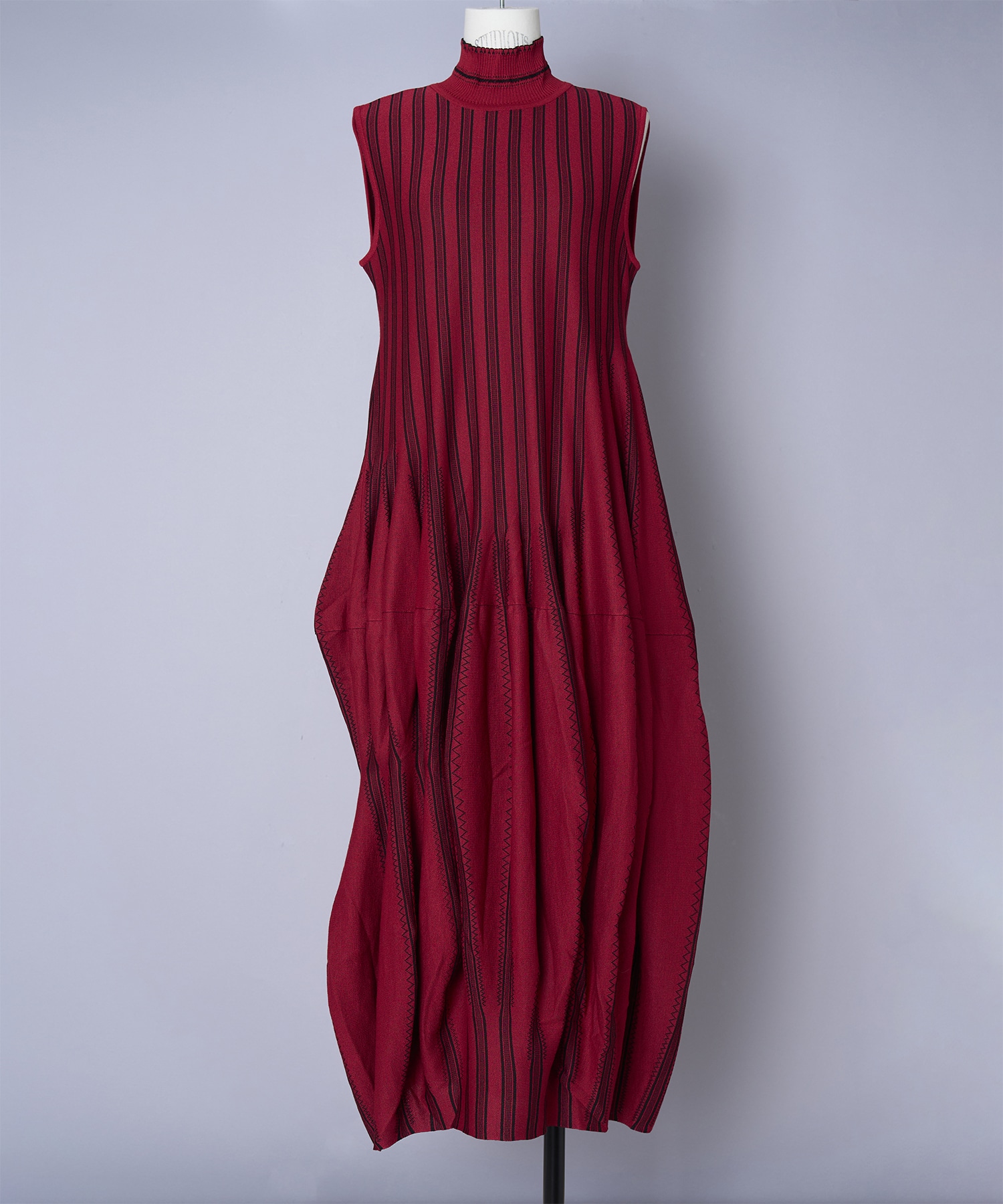 Asymmetric Knitted Volume Dress