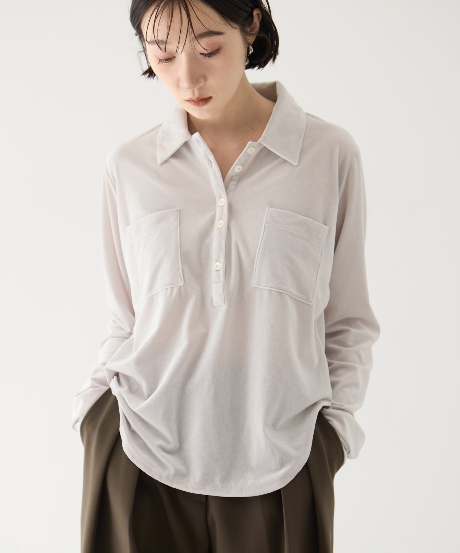 Velours Polo Shirt