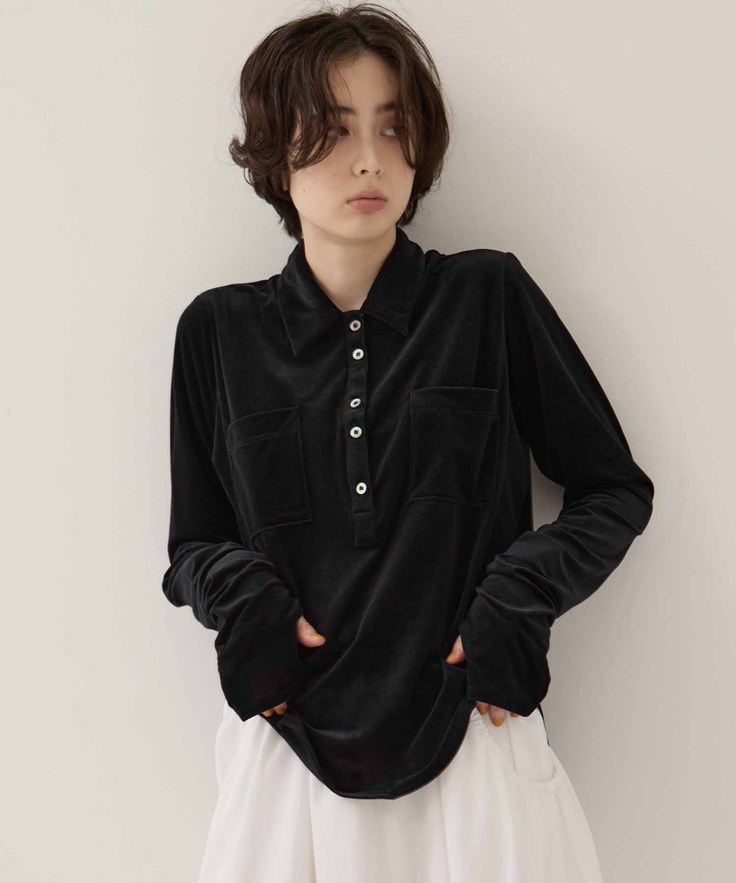Velours Polo Shirt