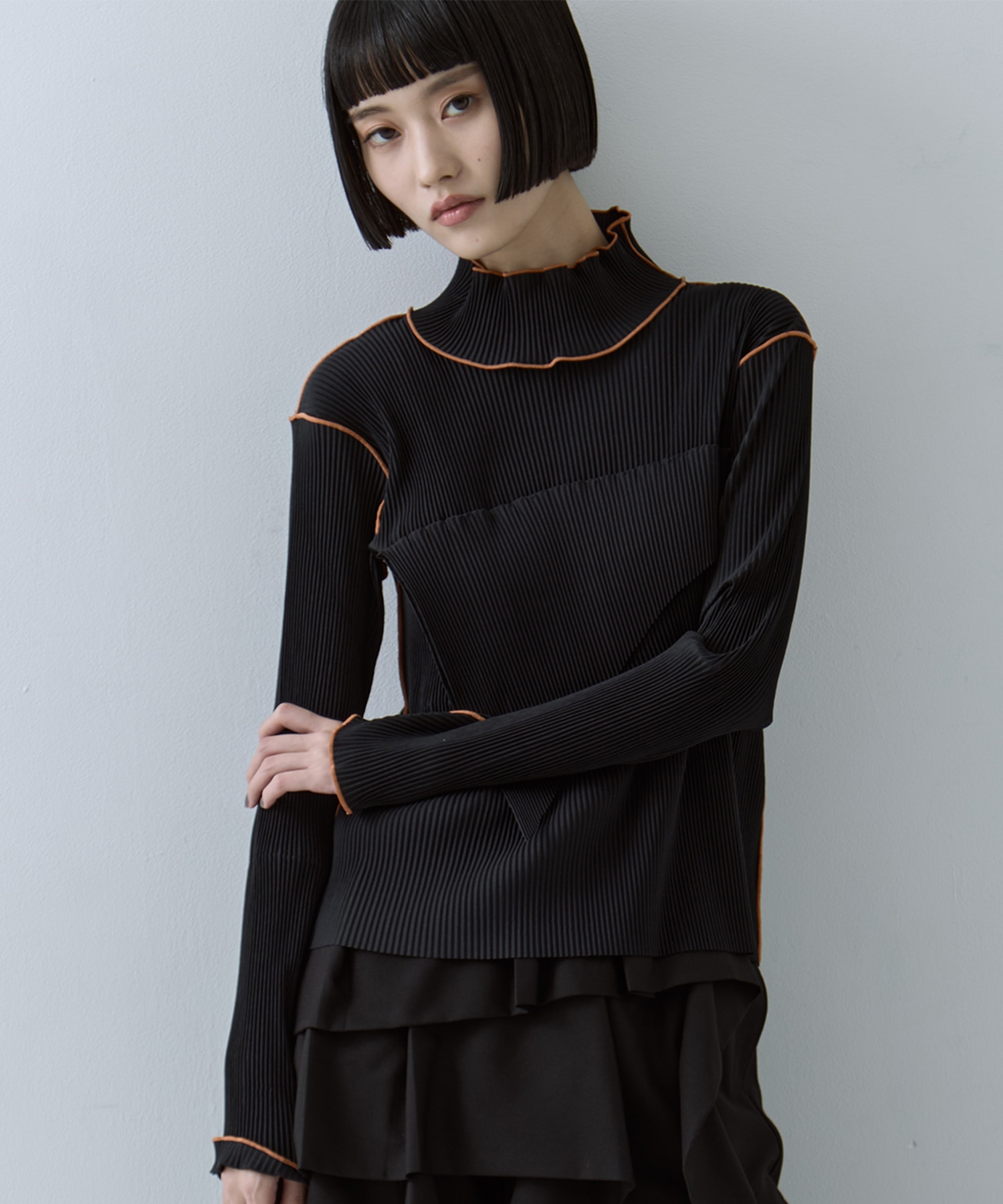 T*D* WAVE LONG SLEEVE TOP *HIGH NECK TYPE