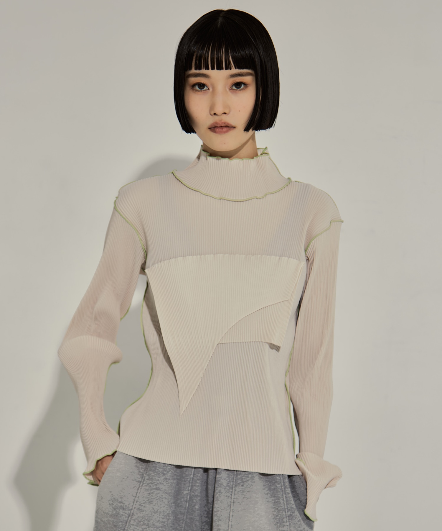 T*D* WAVE LONG SLEEVE TOP *HIGH NECK TYPE