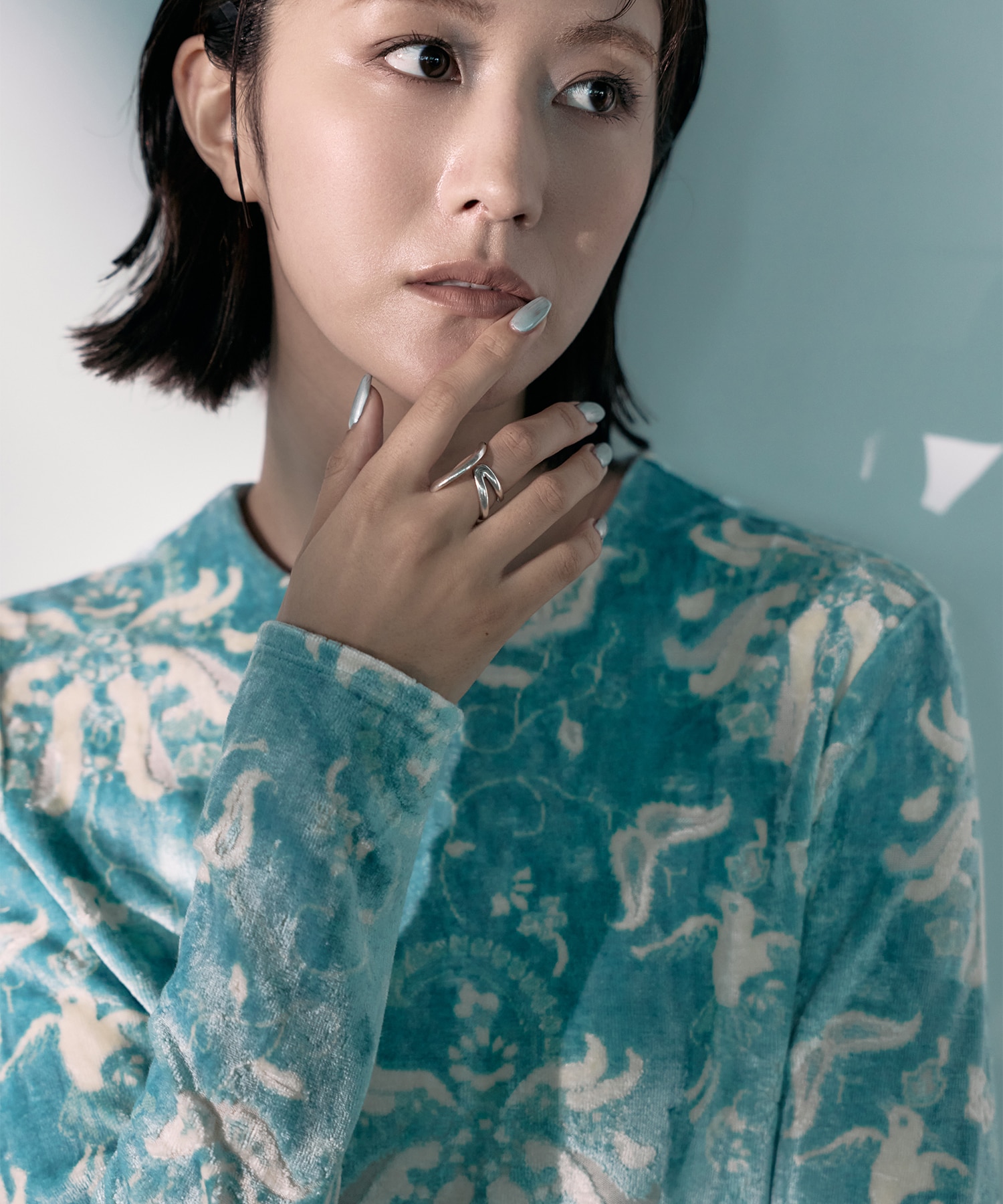 別注 Velour Jersey Top