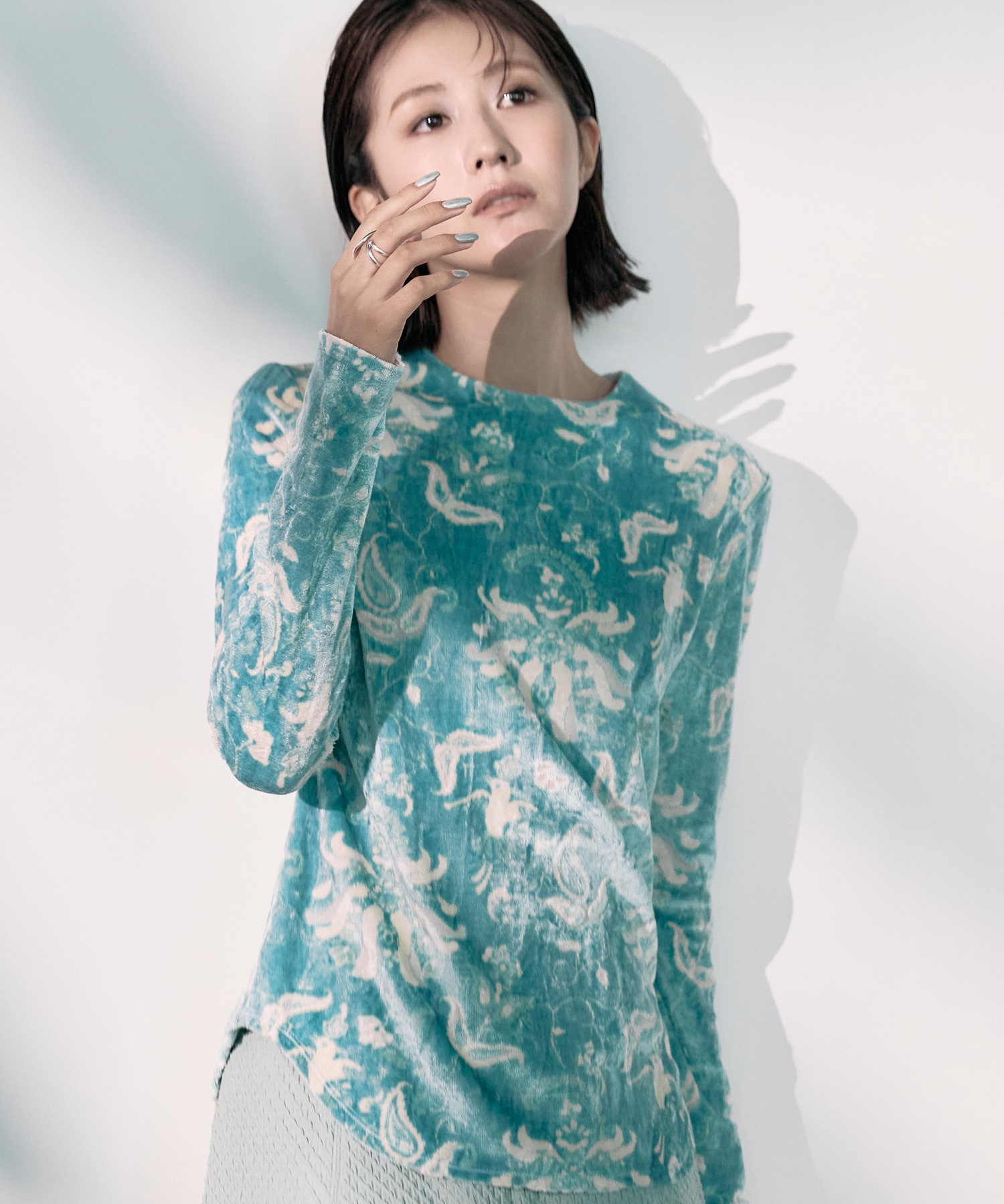 別注 Velour Jersey Top