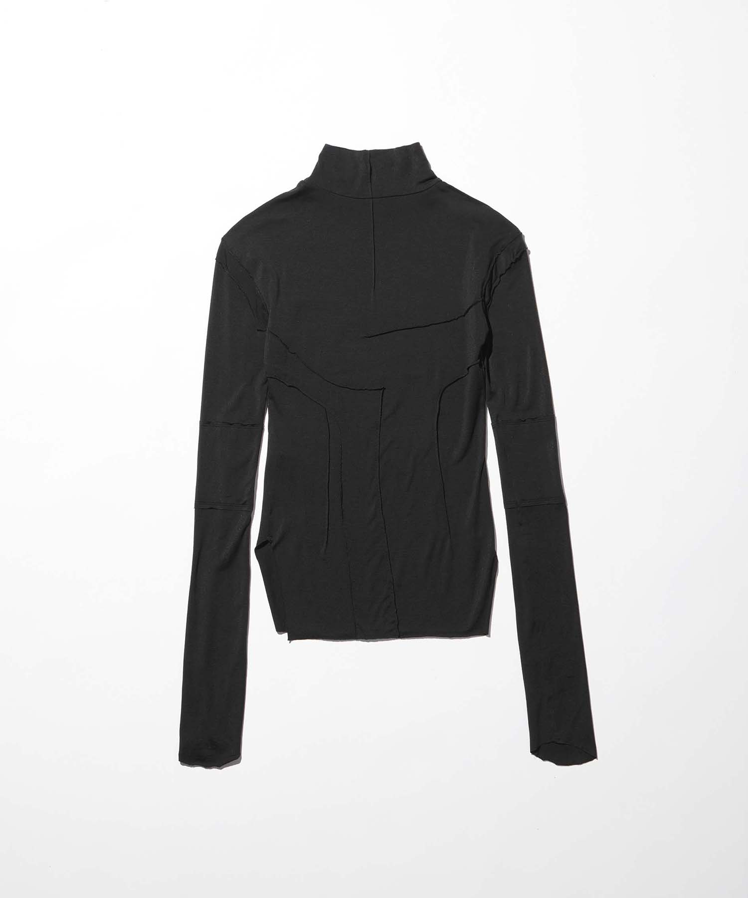 gauze high neck top