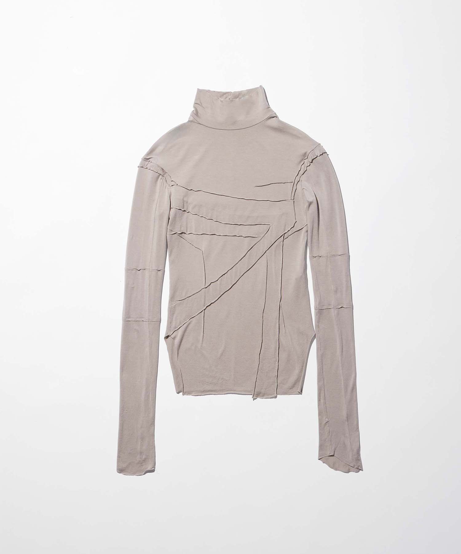 gauze high neck top