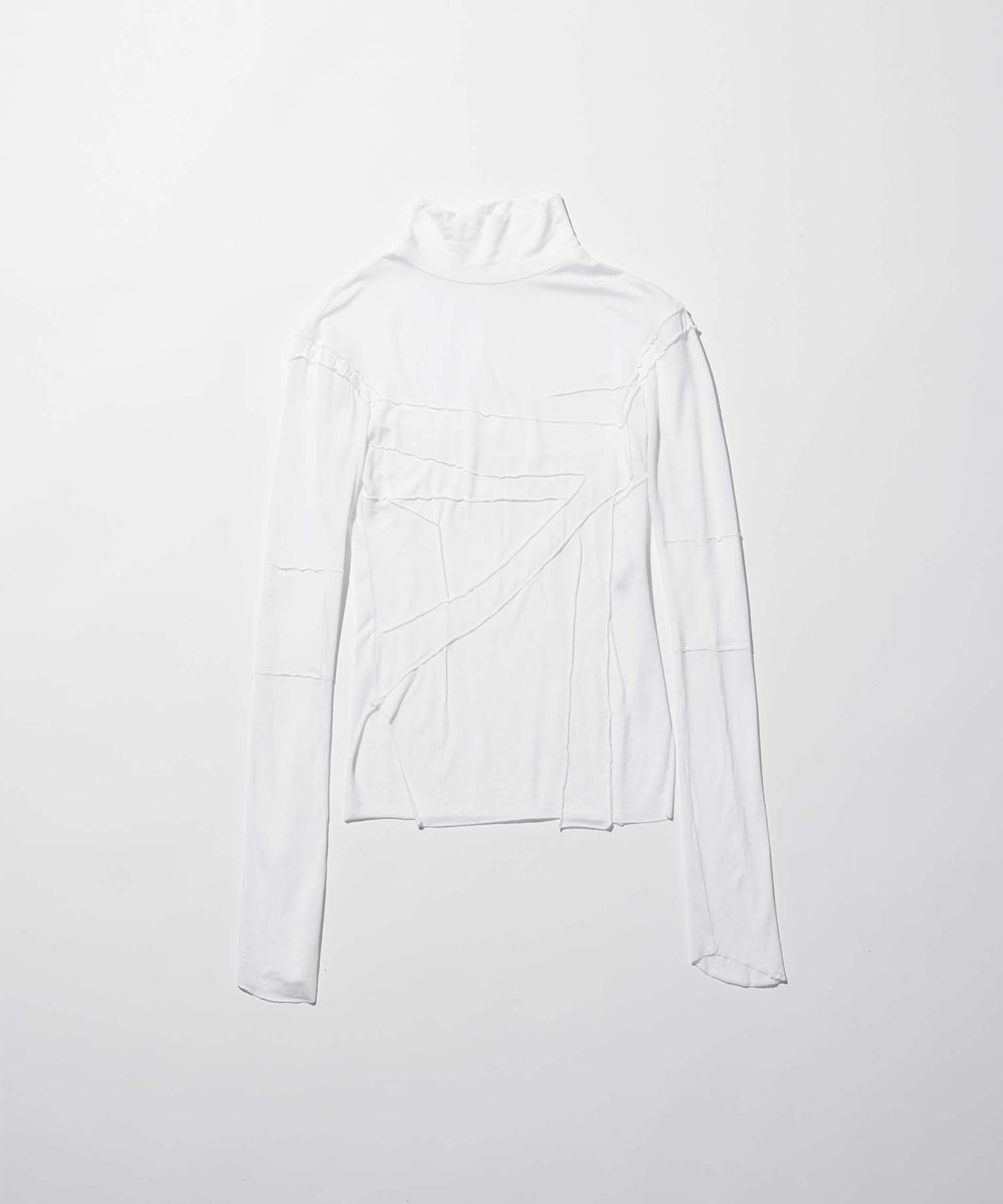 gauze high neck top