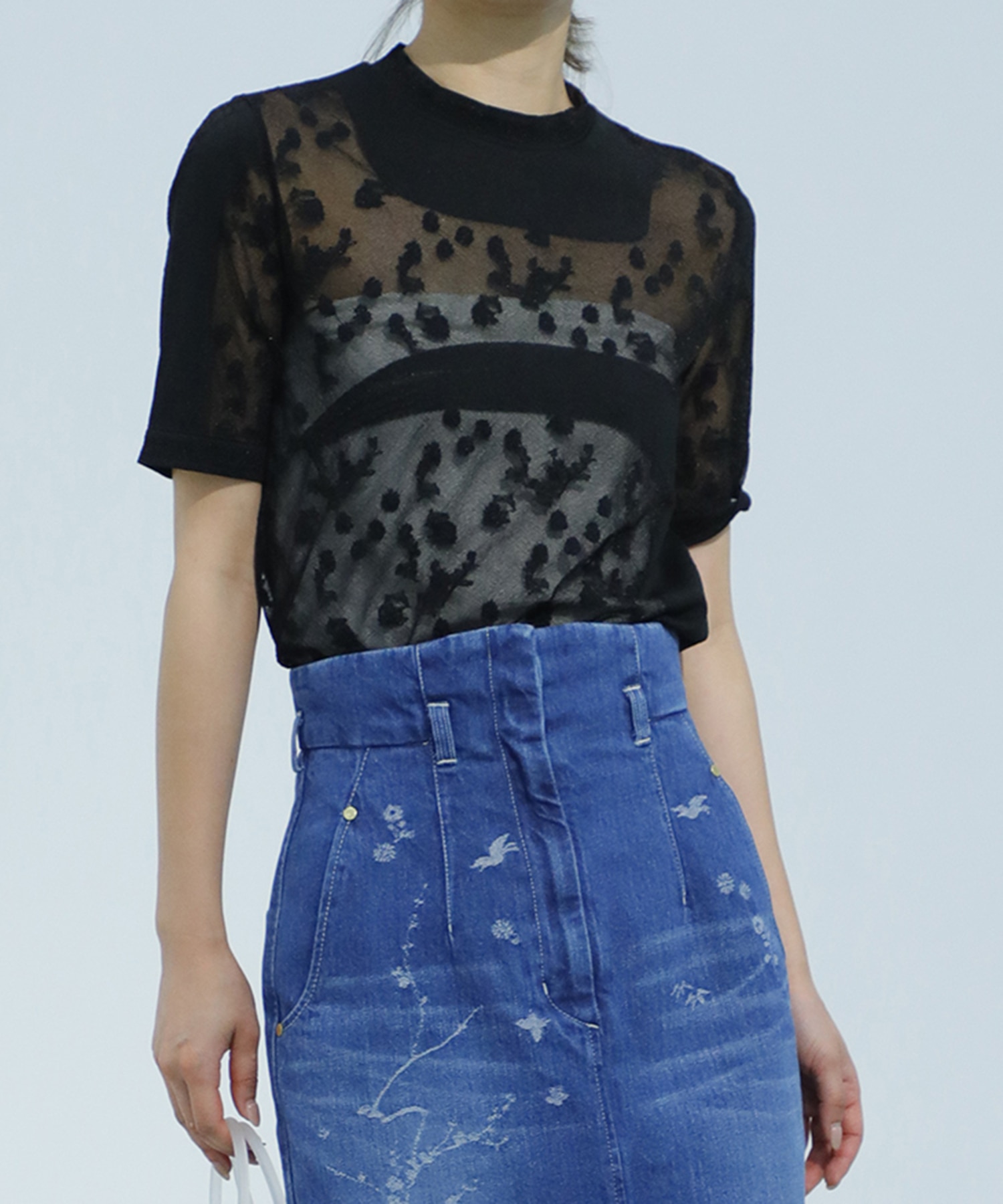 Knitted Crew Neck Top