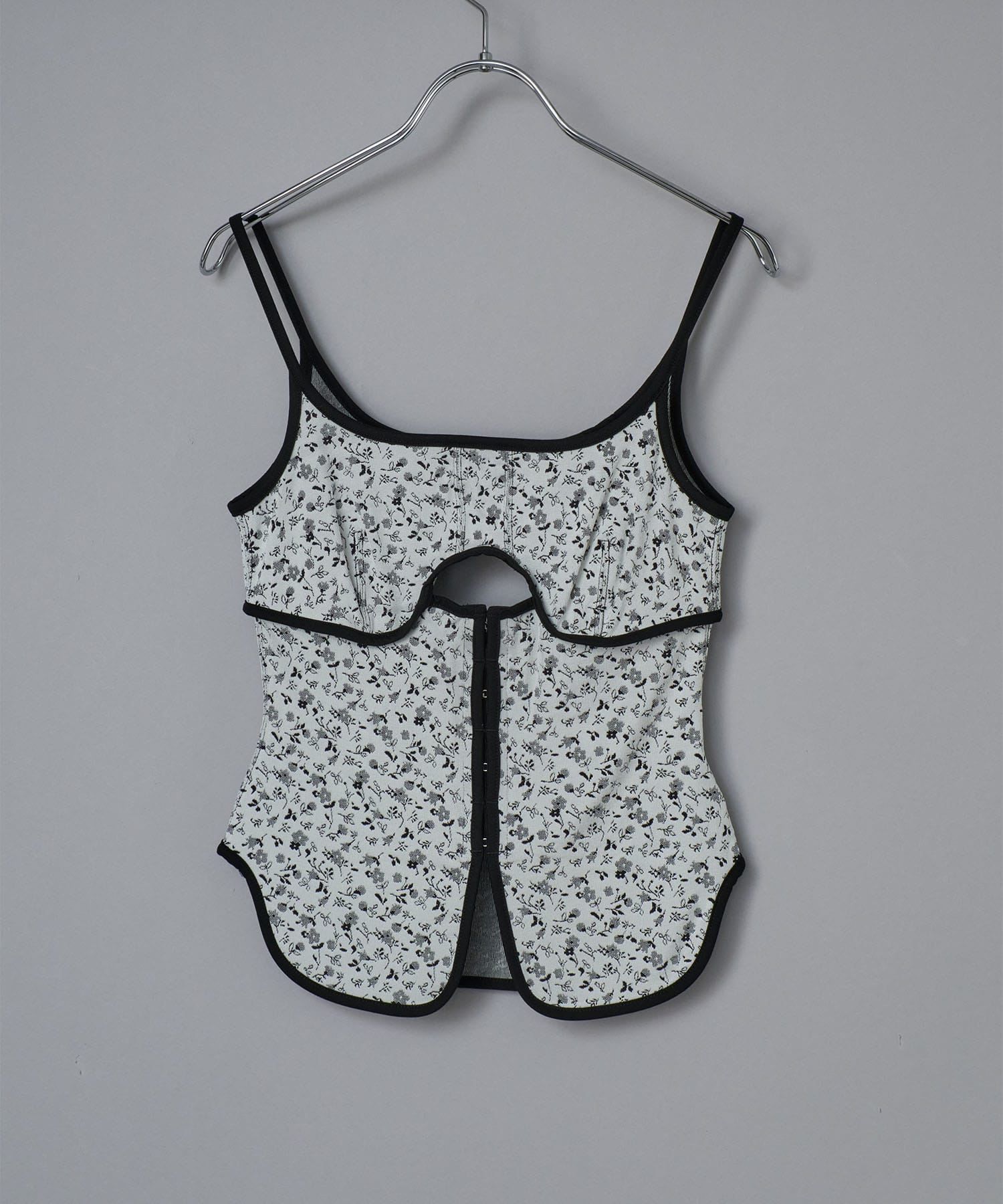 Floral Jacquard Fraise Stitch Camisole Top