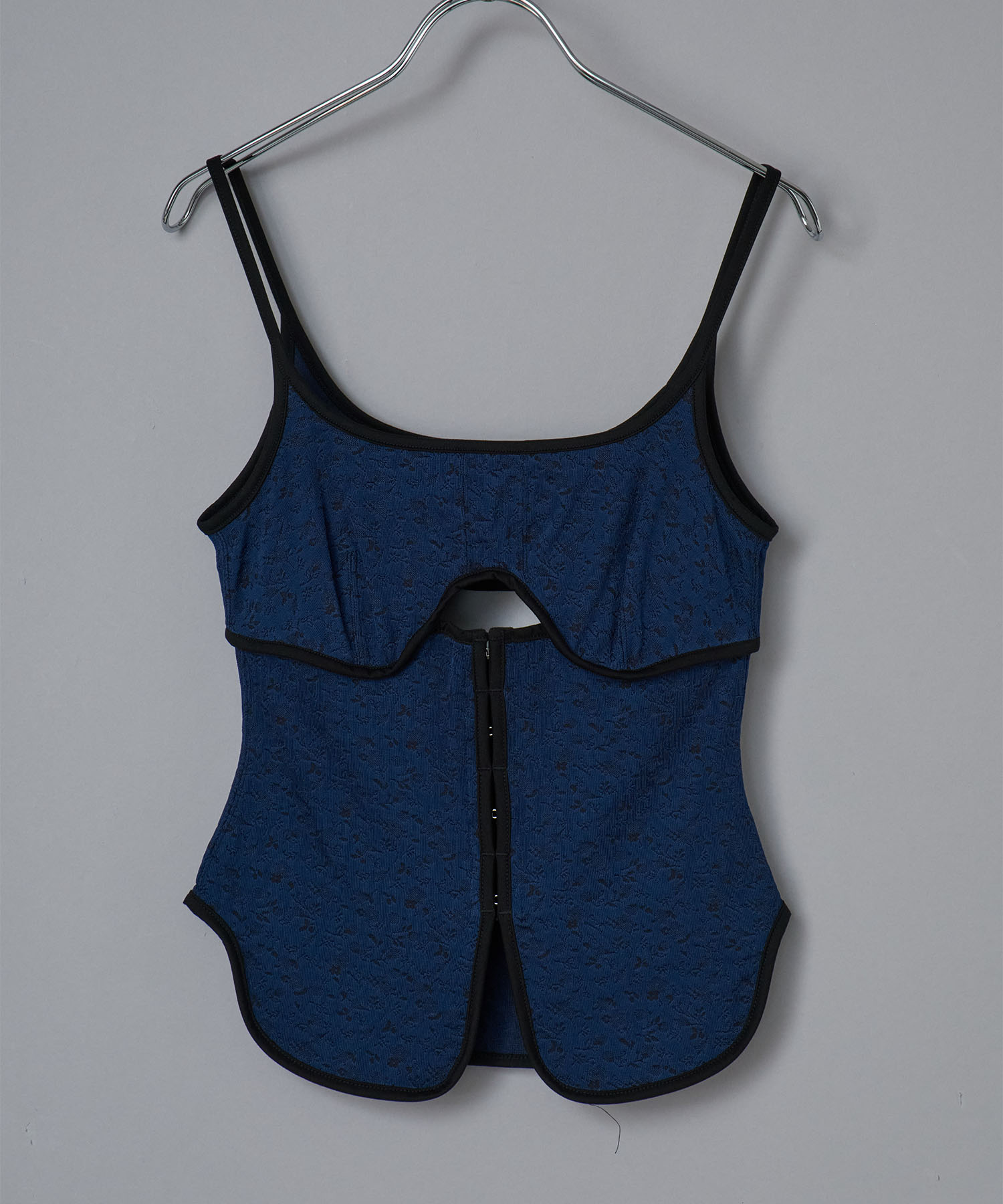 Floral Jacquard Fraise Stitch Camisole Top